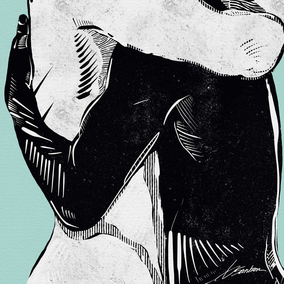 Hug of Healing Spirit - Art Print Artist Brenden Sanborn