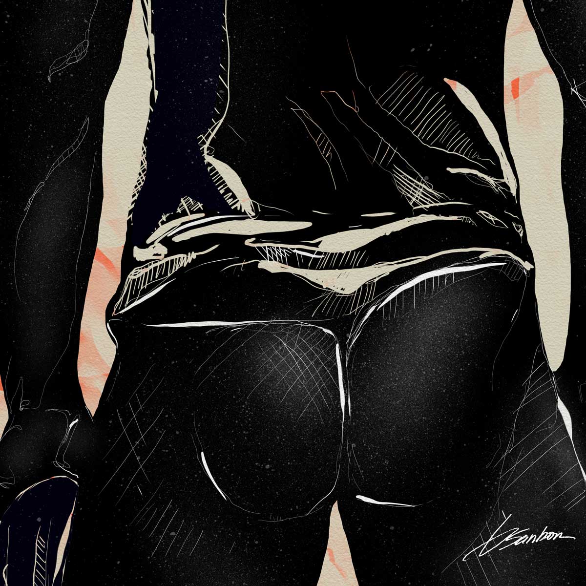 It's a Hot Mess Male Art - Art Print Artist Brenden Sanborn