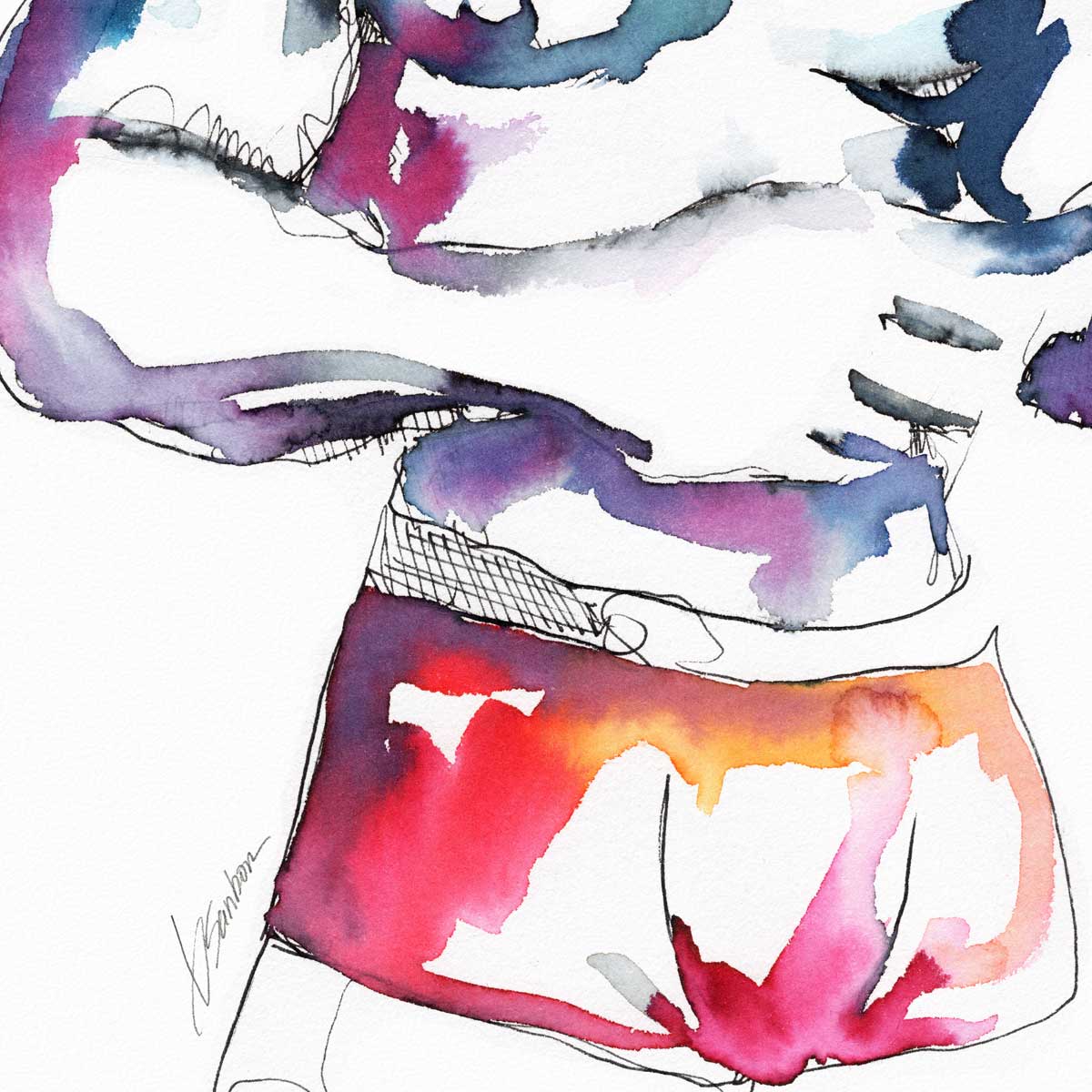 Confidence in Every Curve – Art Print Artist Brenden Sanborn