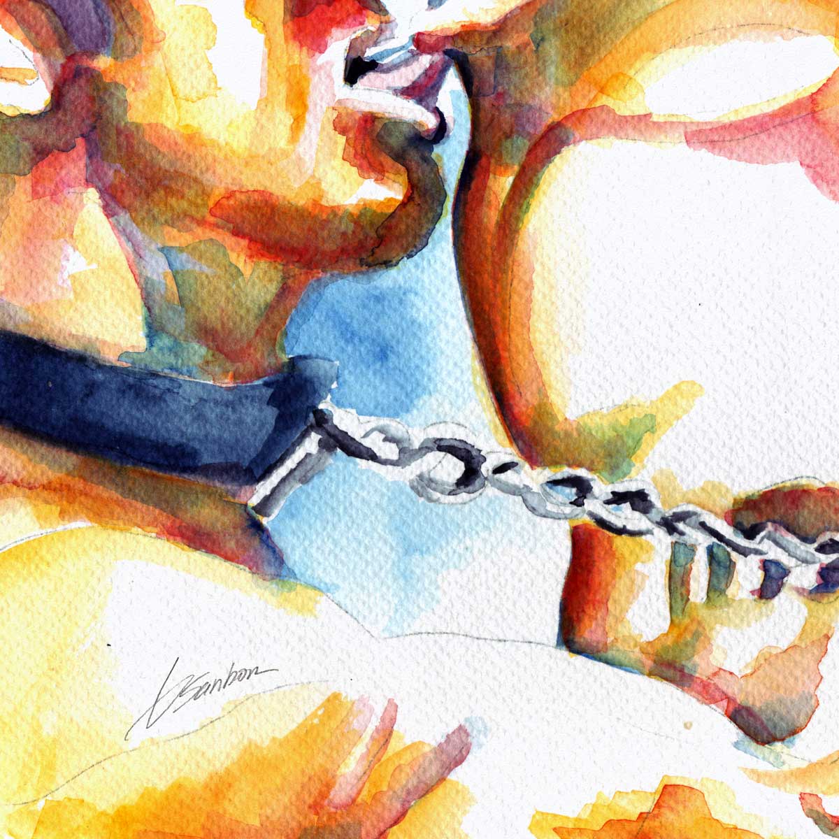 Leather Fantasy and Submission – Art Print Artist Brenden Sanborn