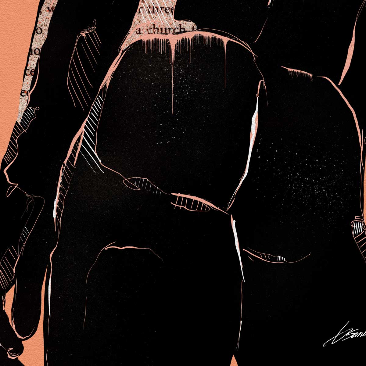 View From Behind and Below - Art Print Artist Brenden Sanborn