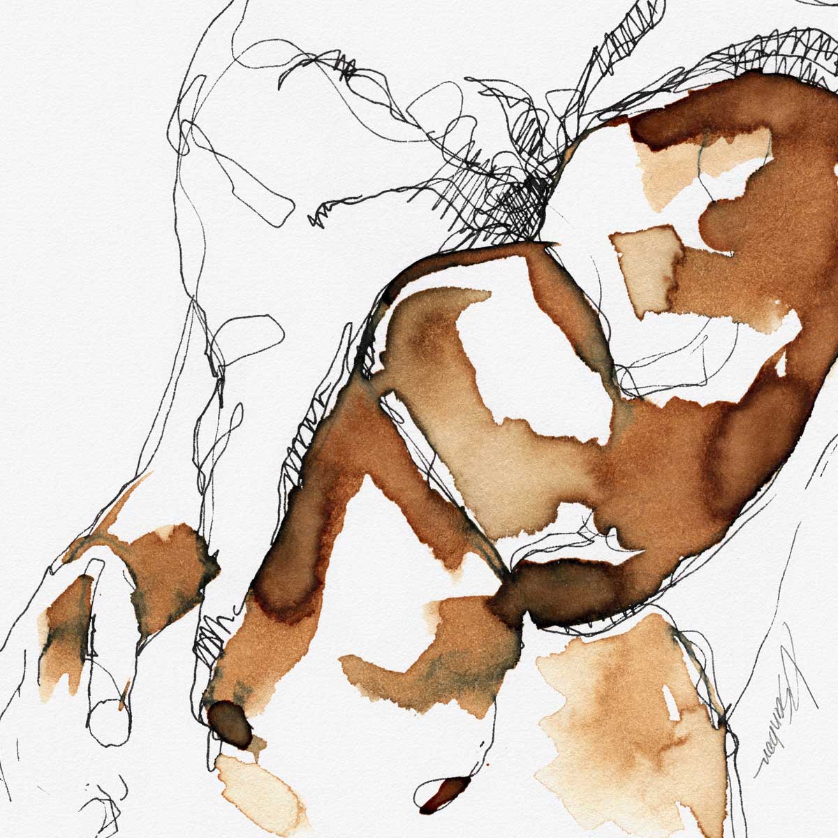 Unveiling Strength in Coffee and Ink – Art Print Artist Brenden Sanborn