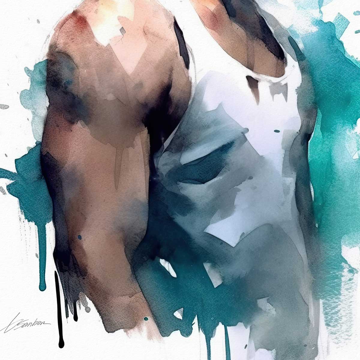 Drifting Thoughts in Blue – Art Print Artist Brenden Sanborn
