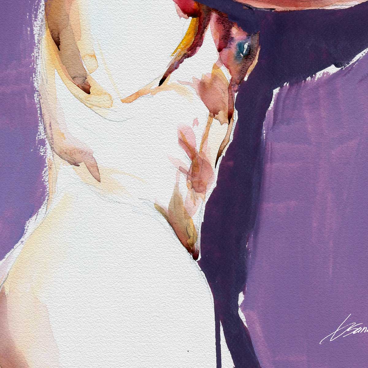 Violet Gaze and the Curve of a Booty – Art Print Artist Brenden Sanborn