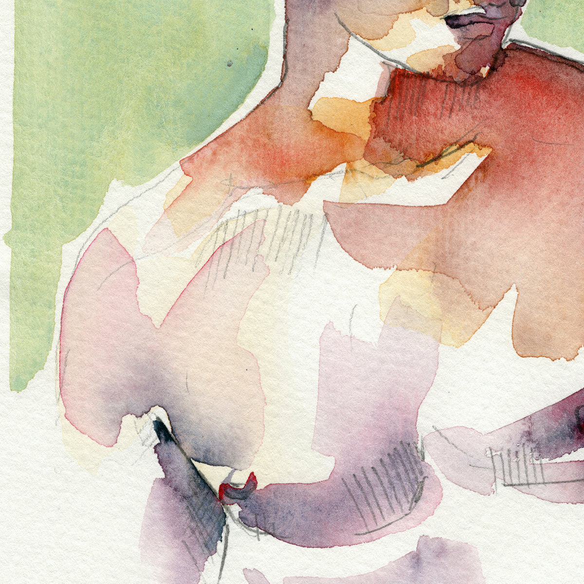 Held by the Light – 6x9" Original Watercolor Artist Brenden Sanborn