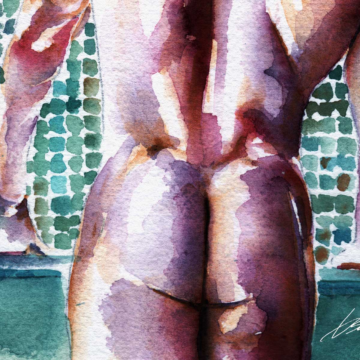 Steam and Shadow on Bare Skin – Art Print Artist Brenden Sanborn