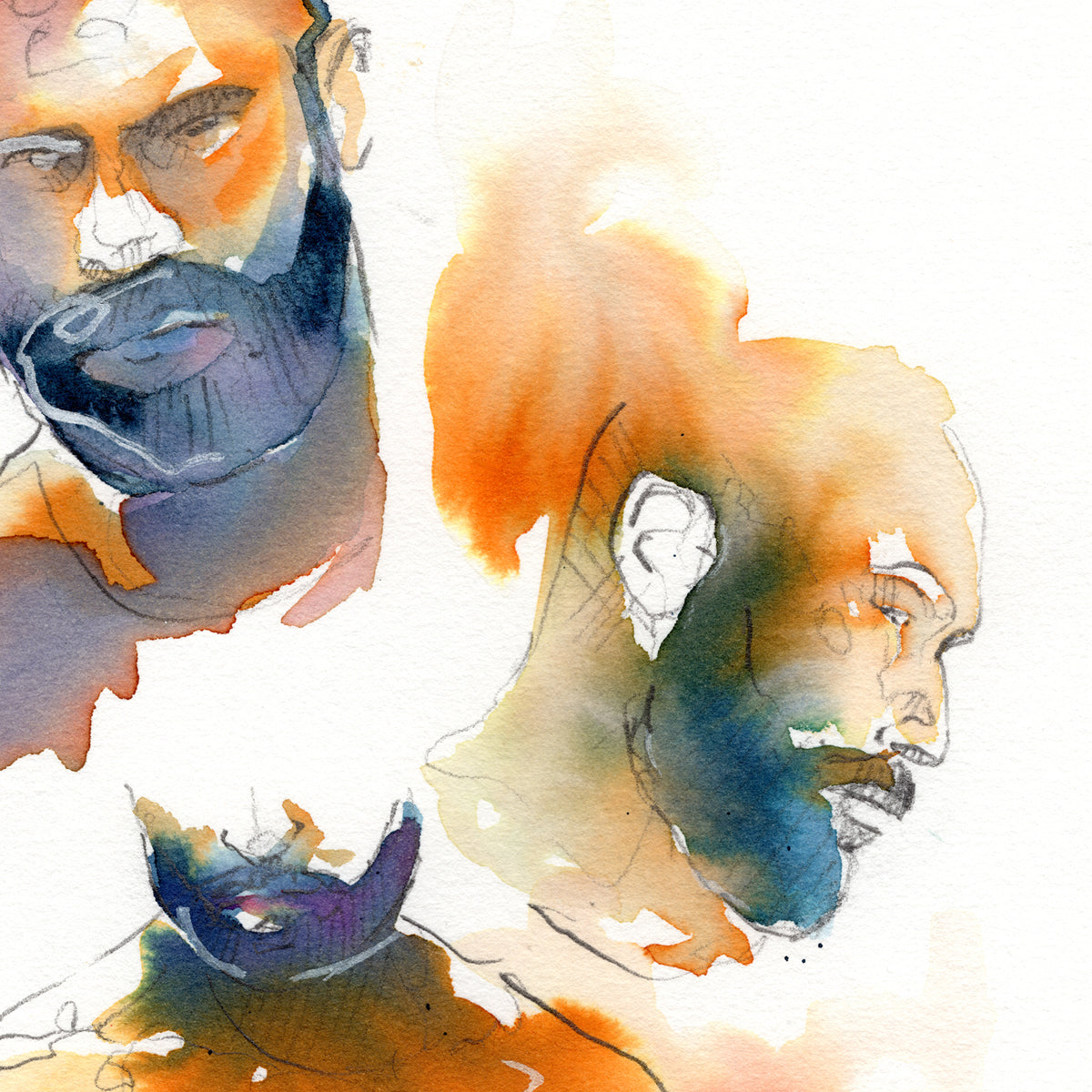 Echoes of Him – 6x9" Original Watercolor Artist Brenden Sanborn