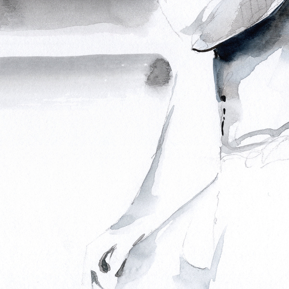Afternoon Dilemma - 9x12" Original Watercolor Painting Artist Brenden Sanborn