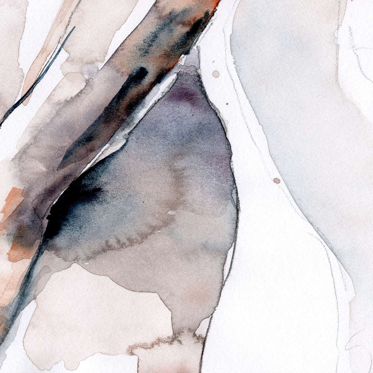 Delicate Pose with Subtle Strength - 9x12" Original Watercolor Painting Artist Brenden Sanborn