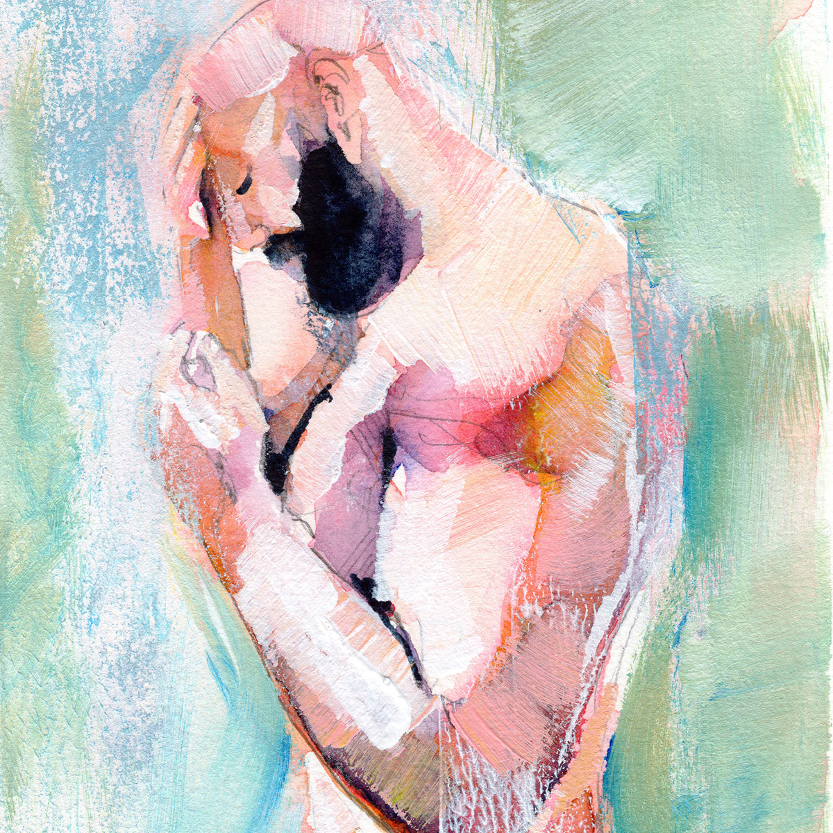 Where the Noise Hid – 6x9" Original Watercolor Artist Brenden Sanborn