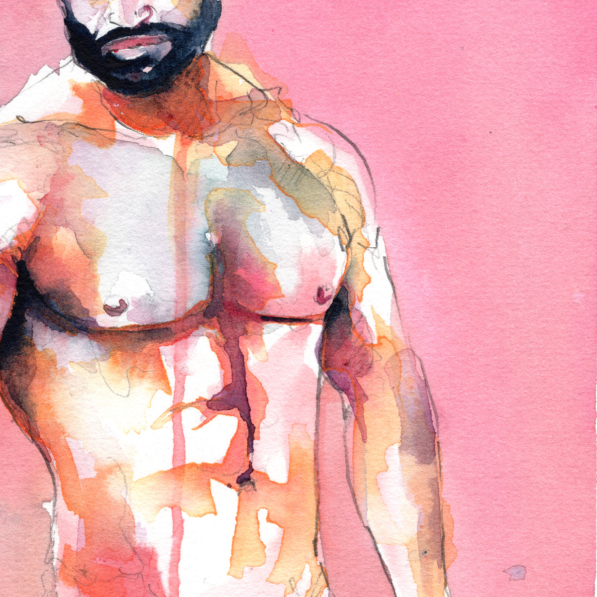 Sweet Tension – 6x9" Original Watercolor Artist Brenden Sanborn
