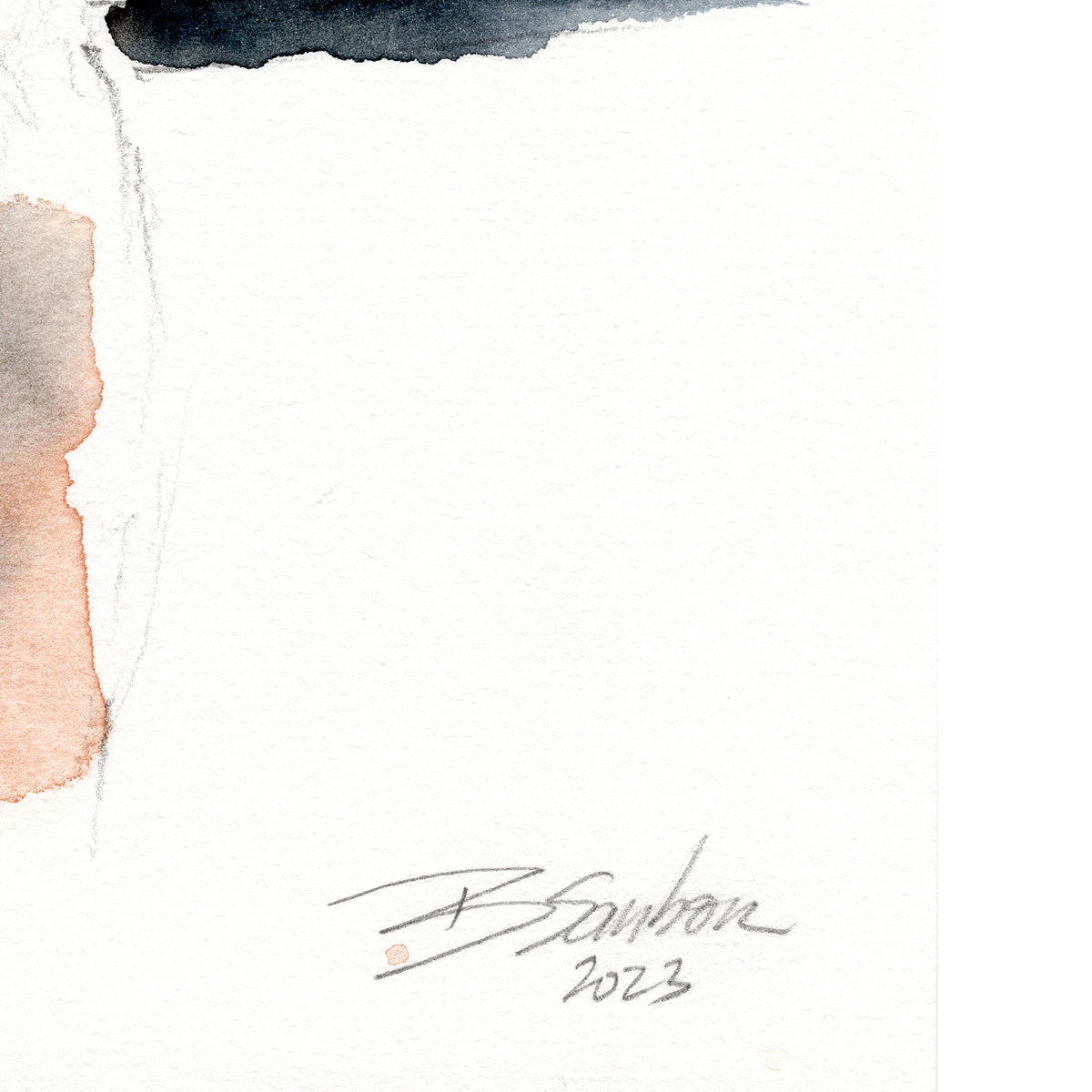 Male Figure with Defined Back Muscles - 6x9" Original Painting Artist Brenden Sanborn