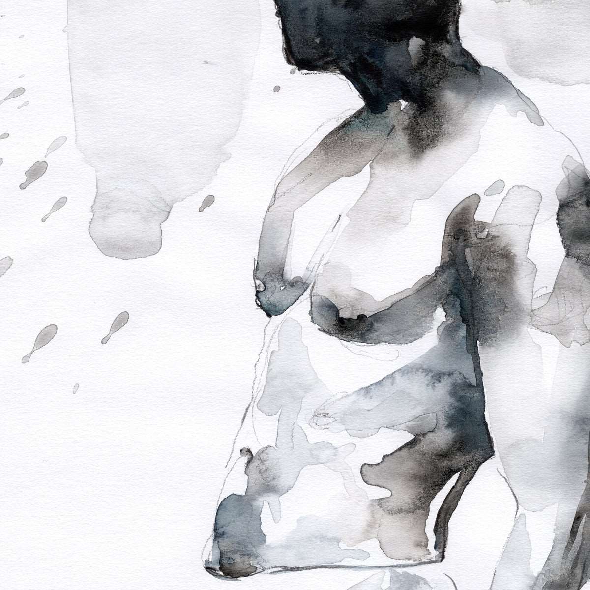 Deep Within the Shadows - 9x12" Original Watercolor Painting Artist Brenden Sanborn