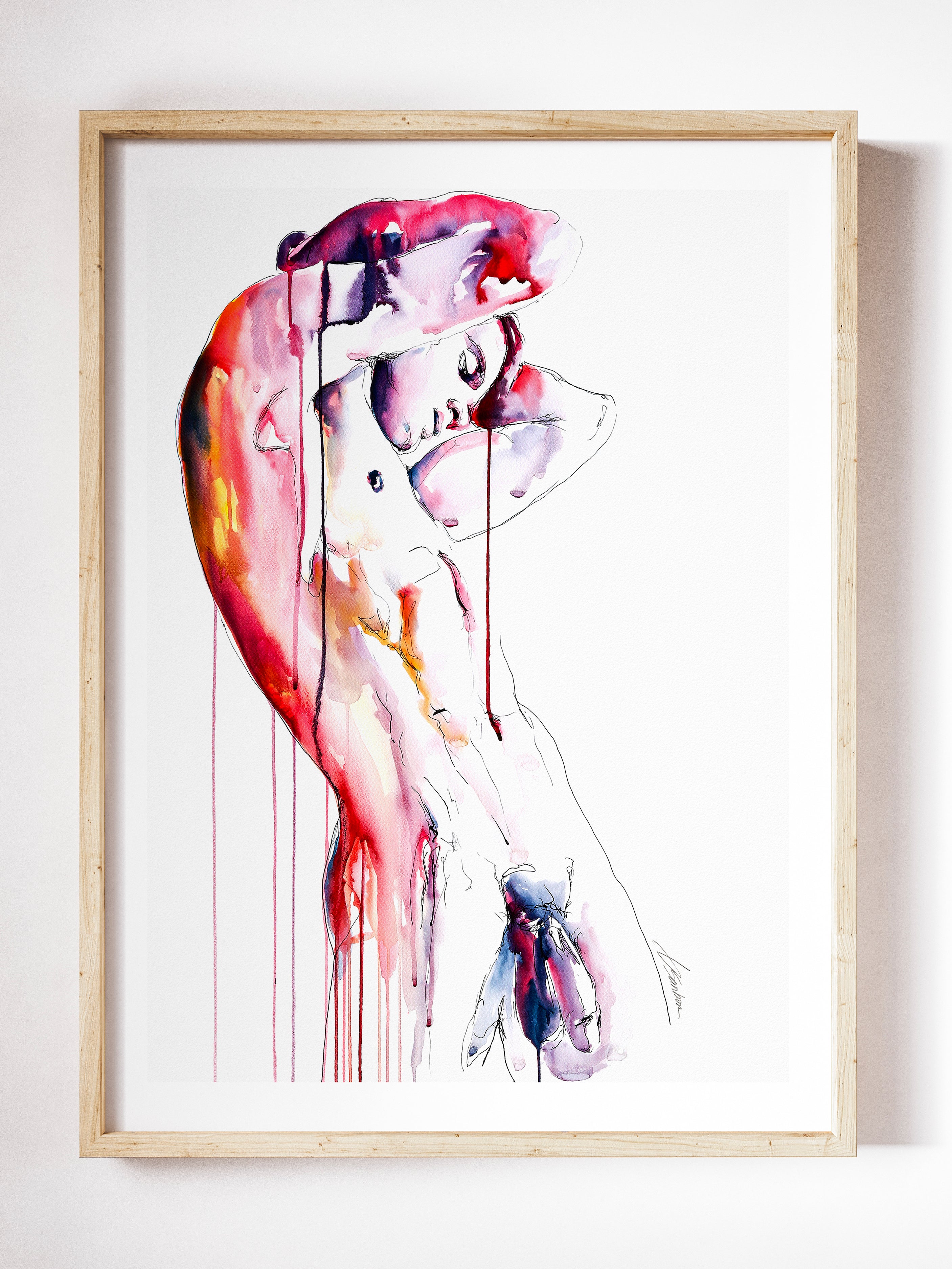 male figure art print Unbound by Brenden Sanborn
