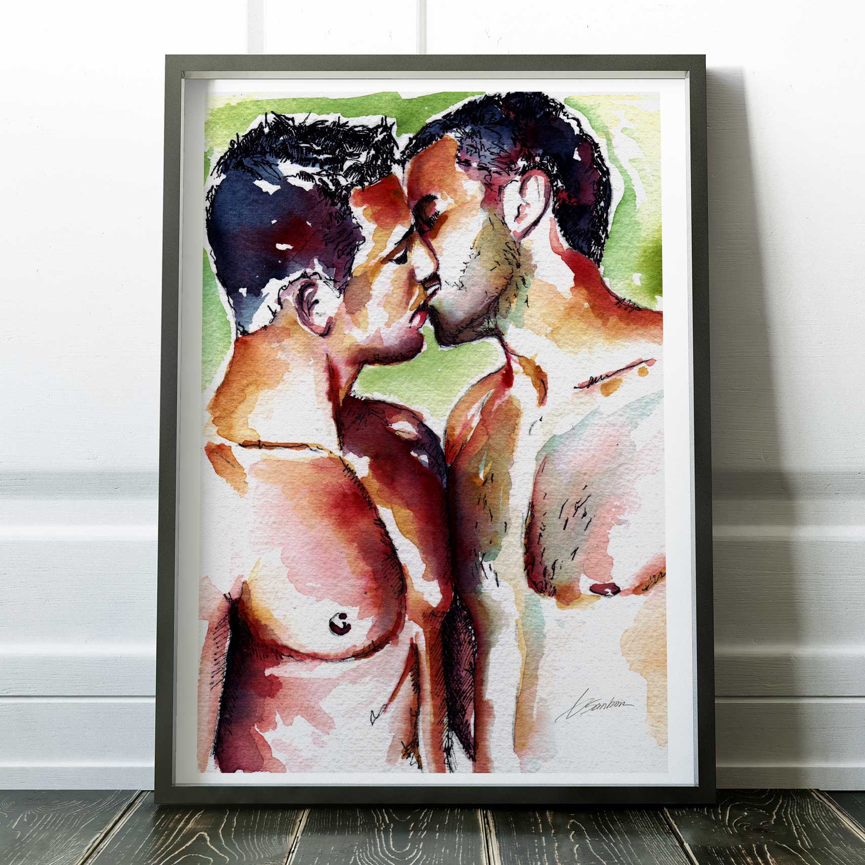 Lips Almost Touched – Art Print Artist Brenden Sanborn