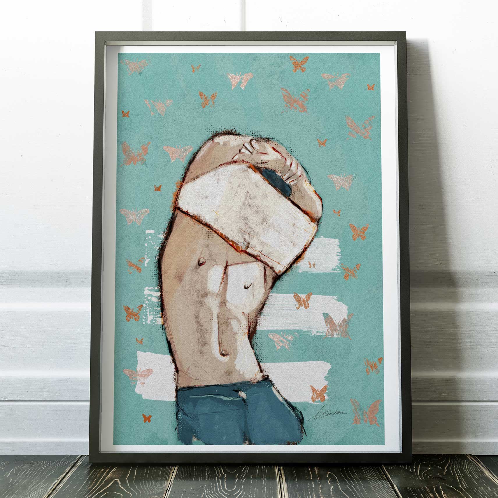 Butterflies and Bare Skin – Art Print Artist Brenden Sanborn