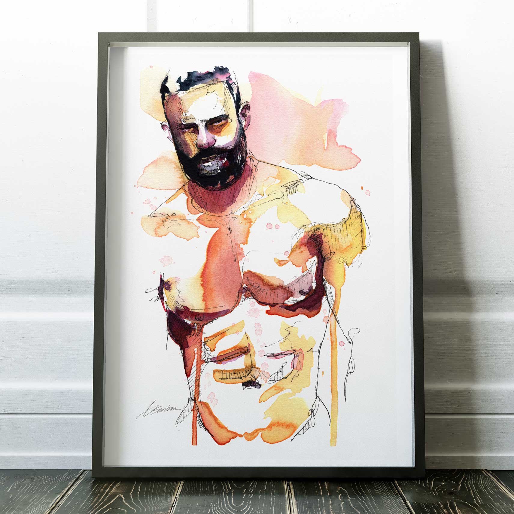 Sunlit Chest and Stare – Art Print Artist Brenden Sanborn