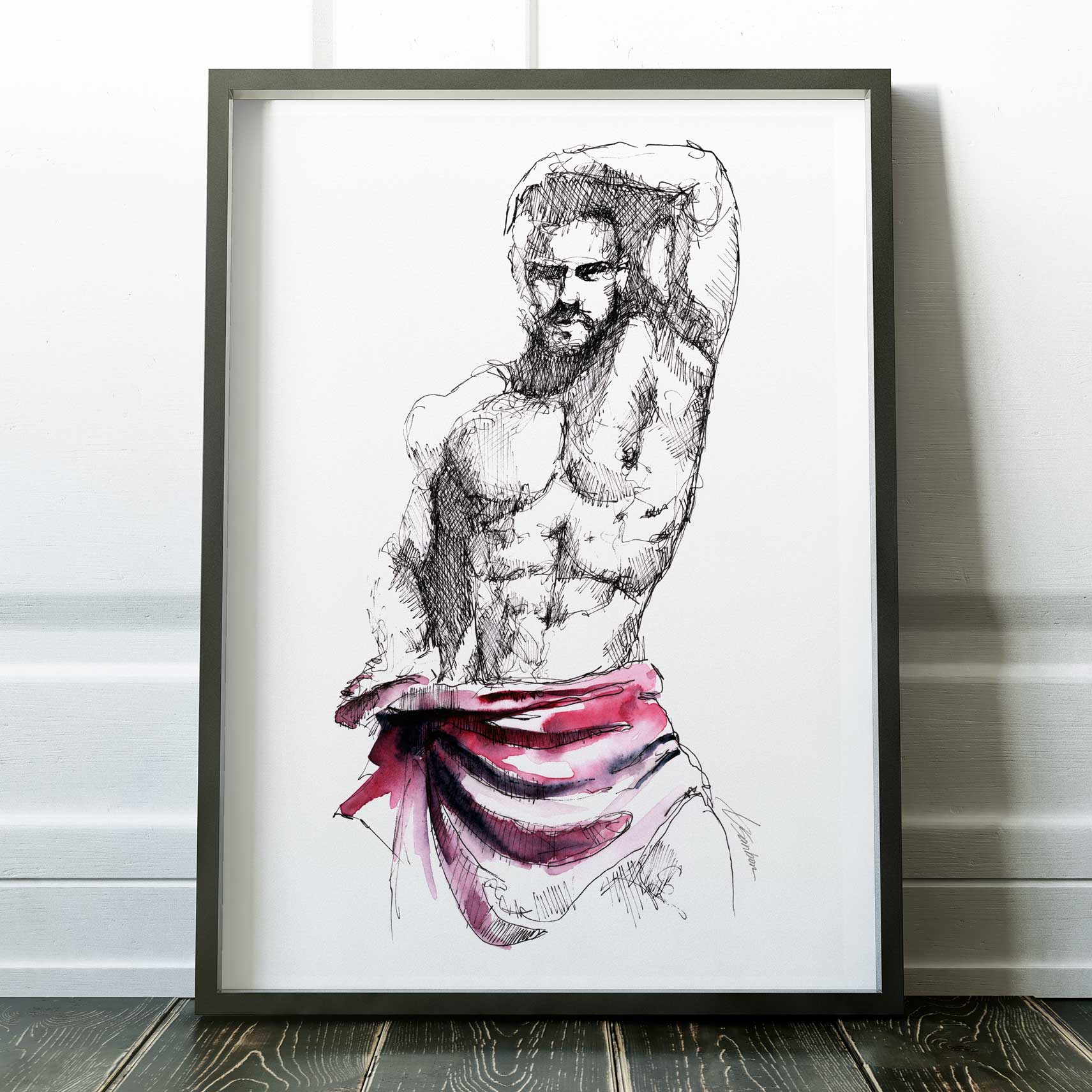 Draped in Confidence and Temptation – Art Print Artist Brenden Sanborn