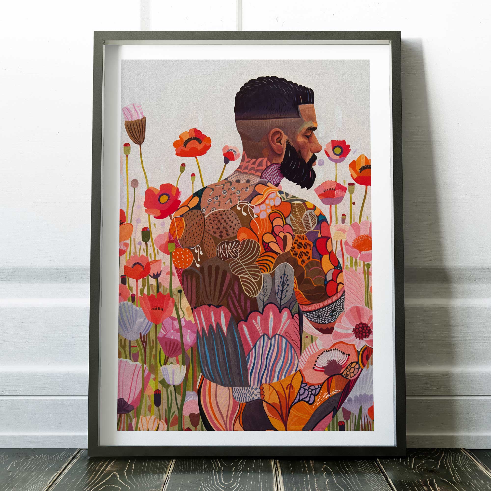 Where Flowers Meet Skin – Art Print Artist Brenden Sanborn