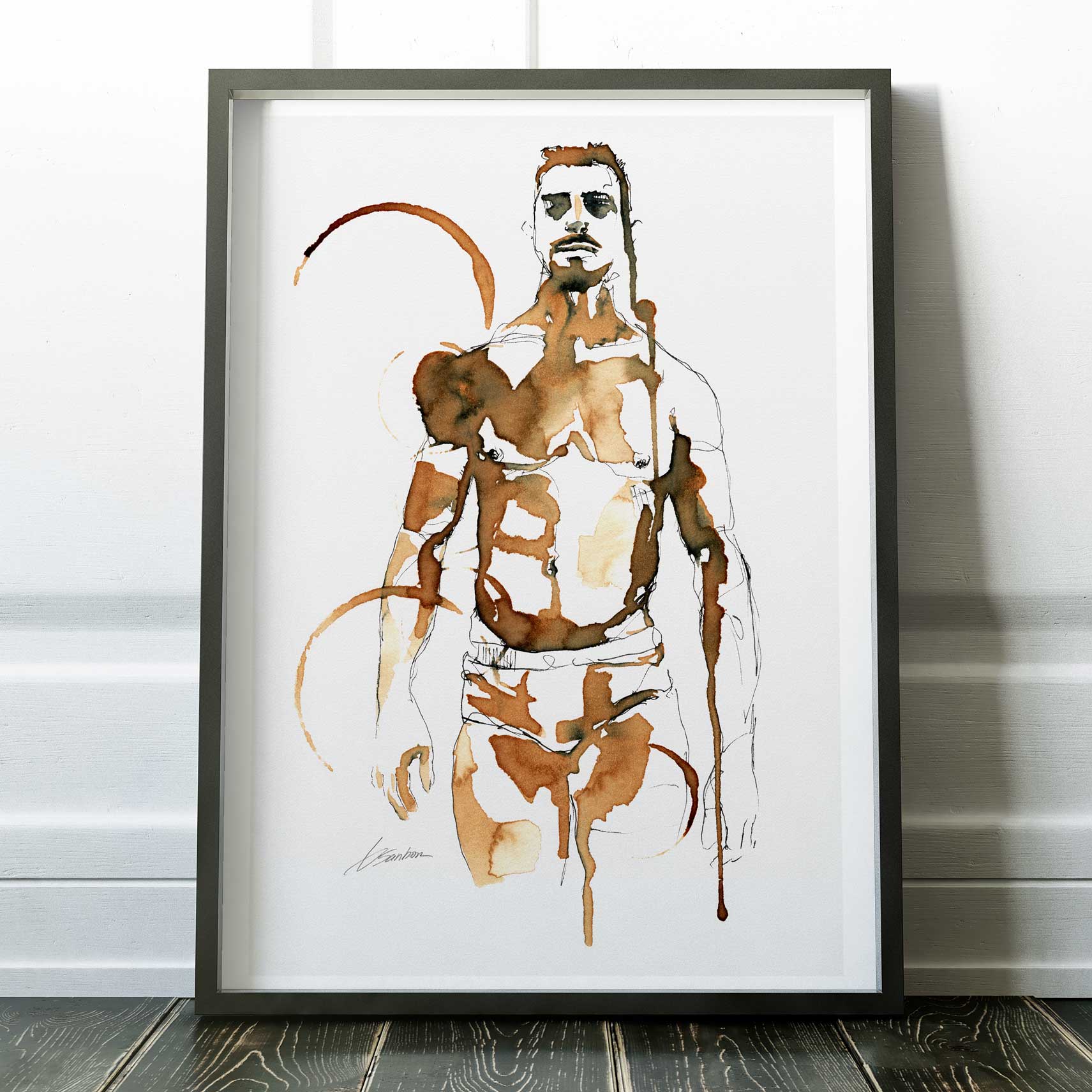 Coffee-Drenched Underwear – Art Print Artist Brenden Sanborn