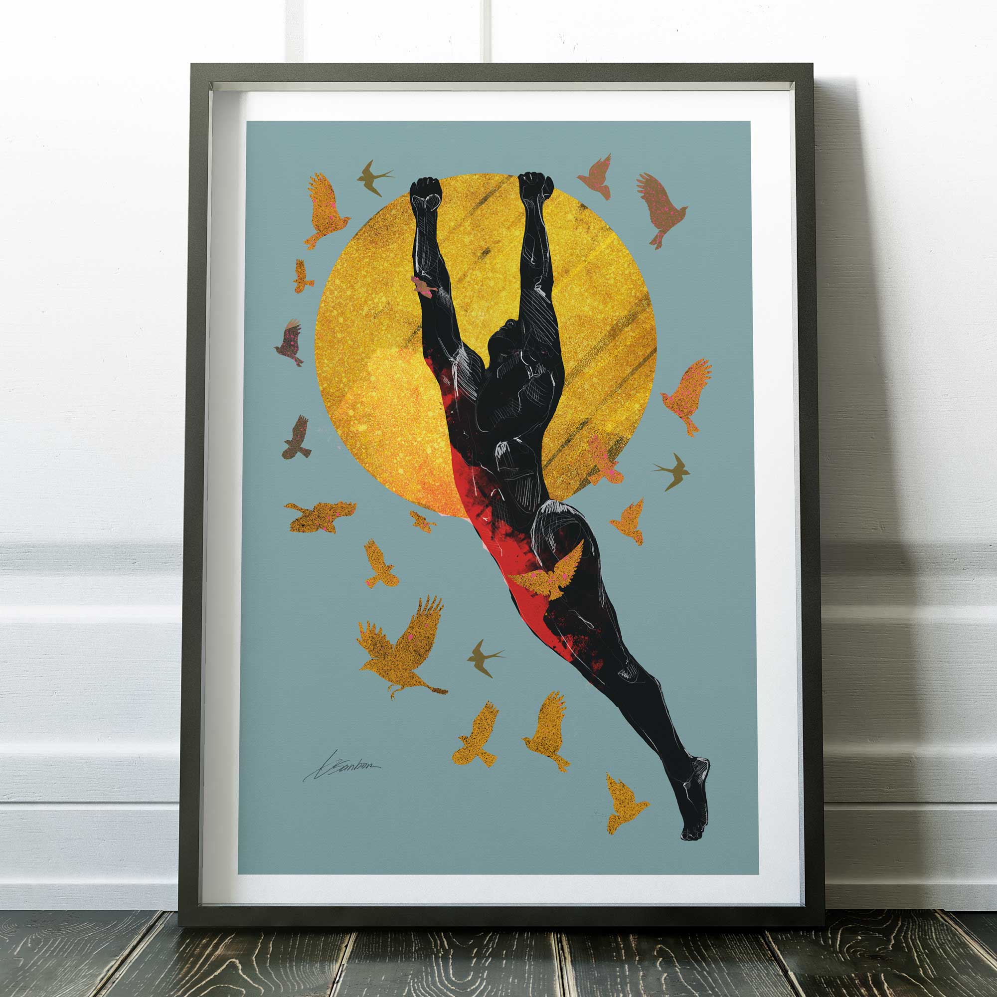Golden Flight – Art Print Artist Brenden Sanborn