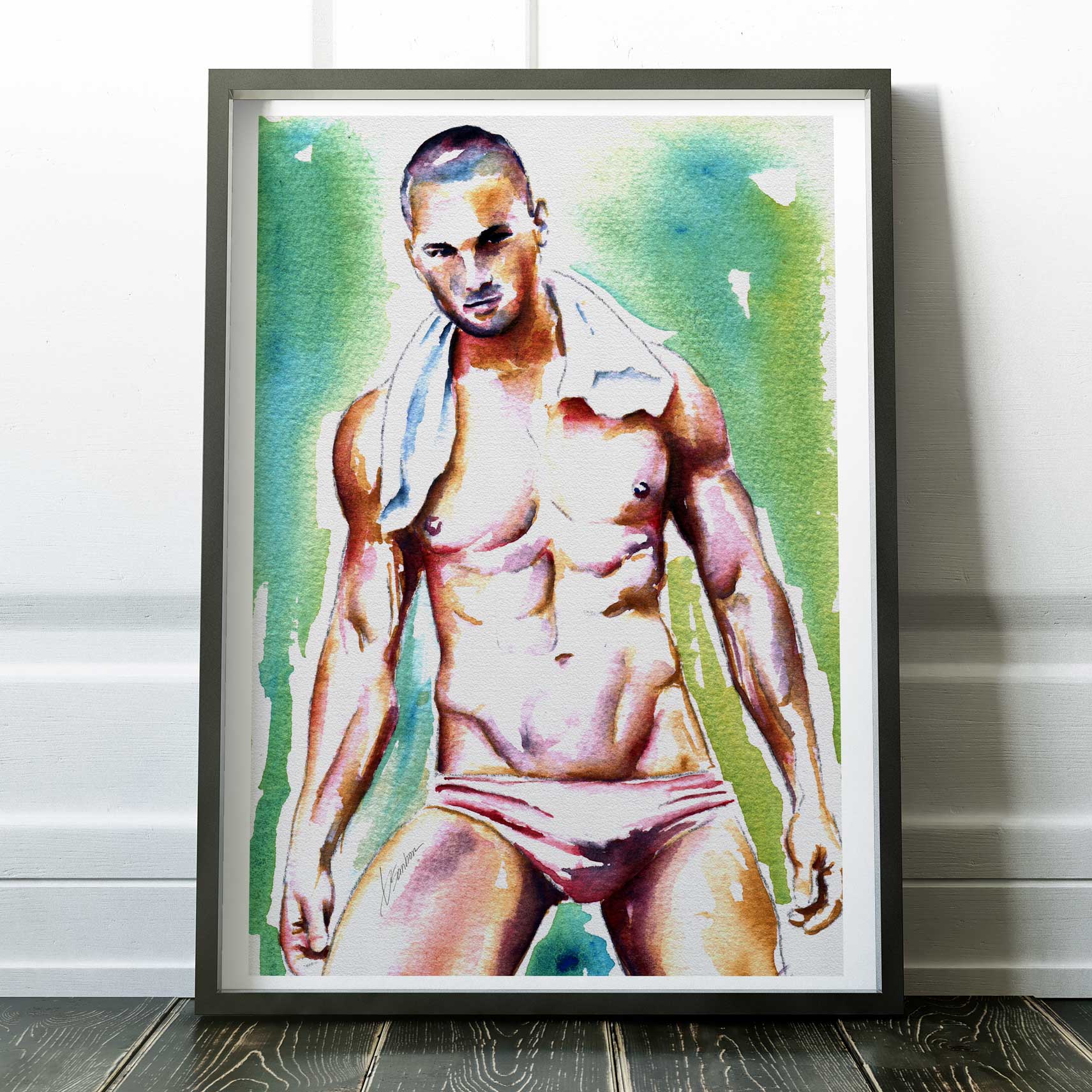Heat After the Swim – Art Print Artist Brenden Sanborn