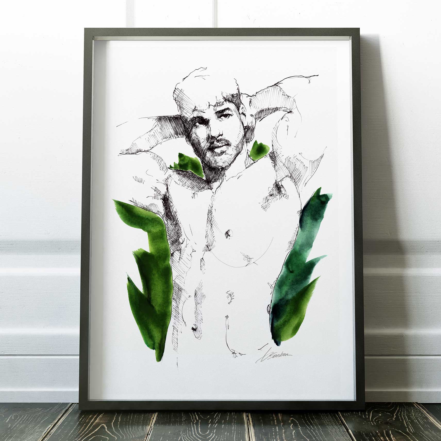 Resting Among the Leaves – Art Print Artist Brenden Sanborn