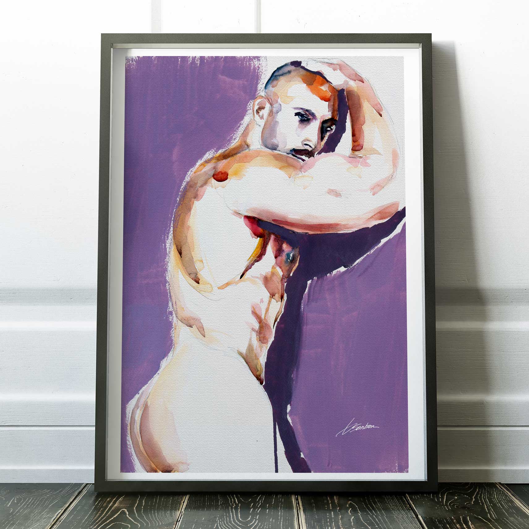 Violet Gaze and the Curve of a Booty – Art Print Artist Brenden Sanborn