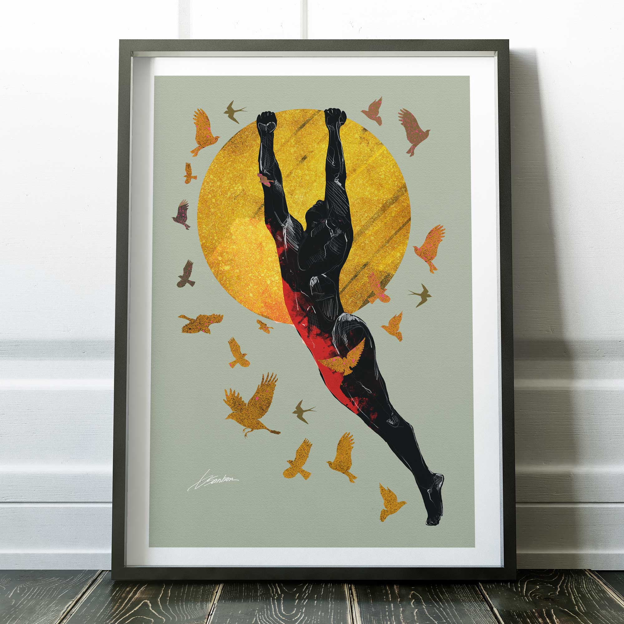 Golden Flight – Art Print Artist Brenden Sanborn