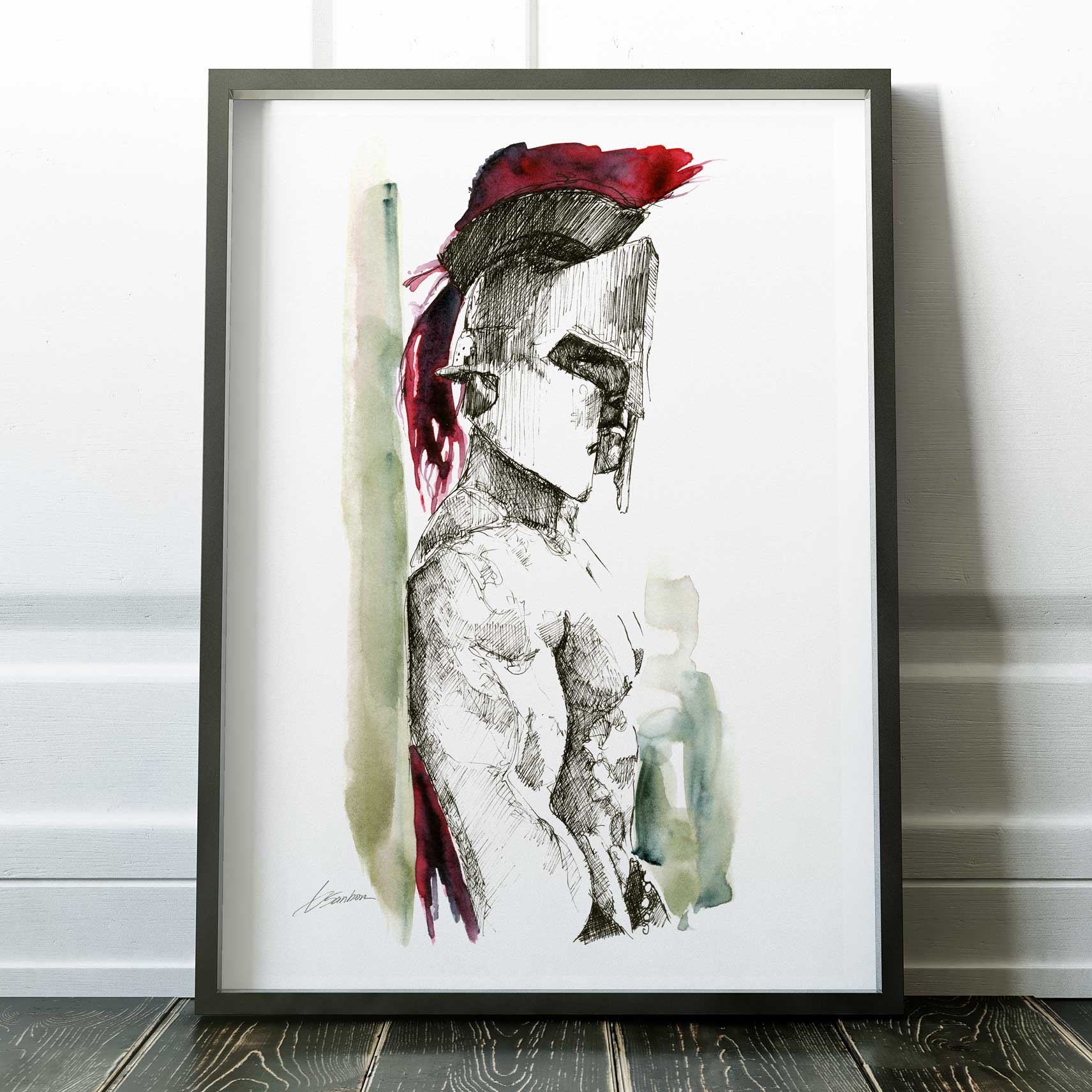 The Warrior’s Quiet Strength – Art Print Artist Brenden Sanborn