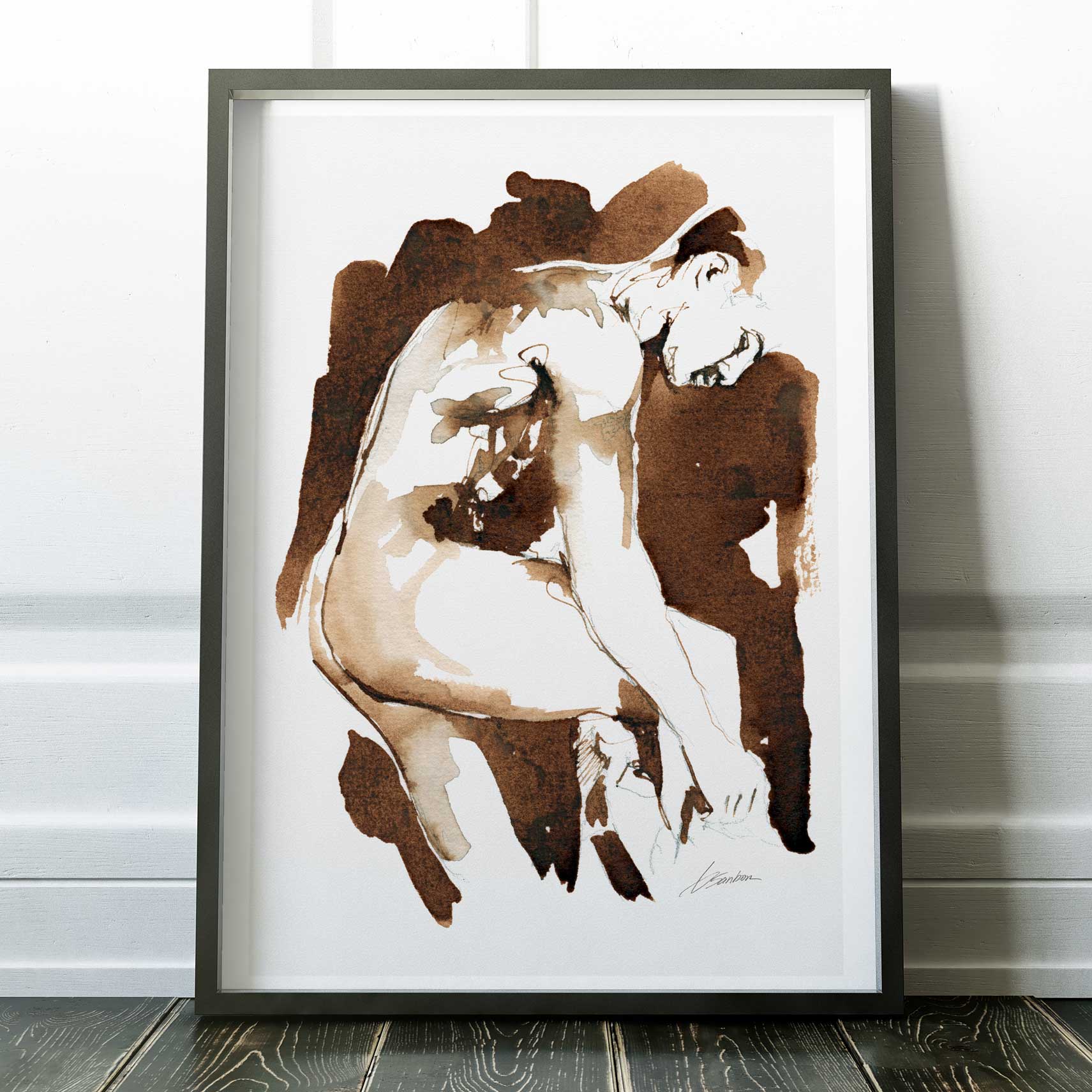 Lowering His Guard – Art Print Artist Brenden Sanborn