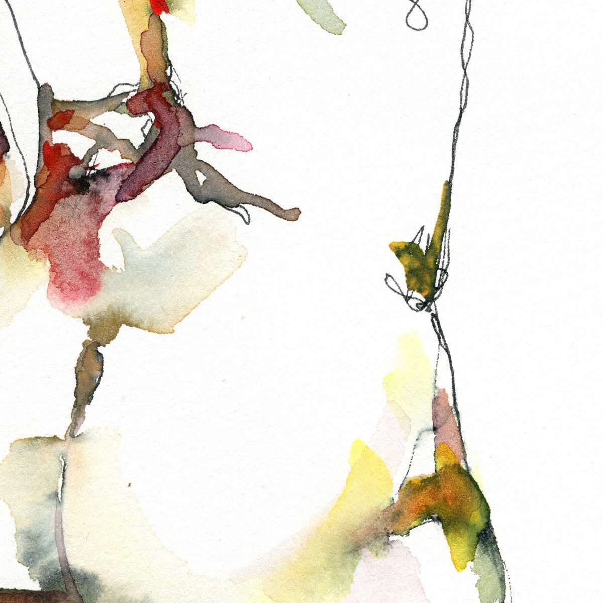 He Reached for Moment - Original Watercolor Painting Artist Brenden Sanborn
