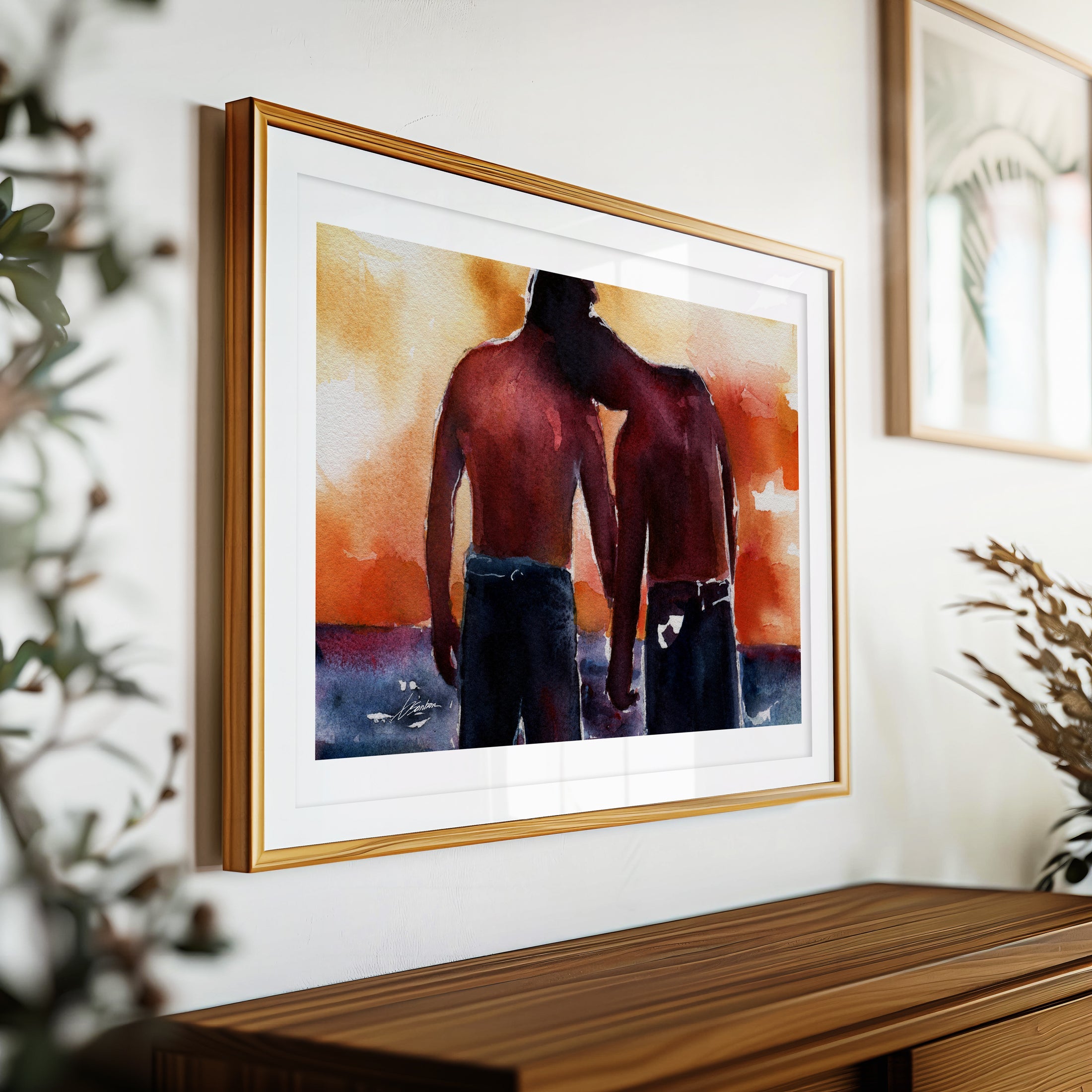 Leaning into Love Under Open Skies – Art Print Artist Brenden Sanborn