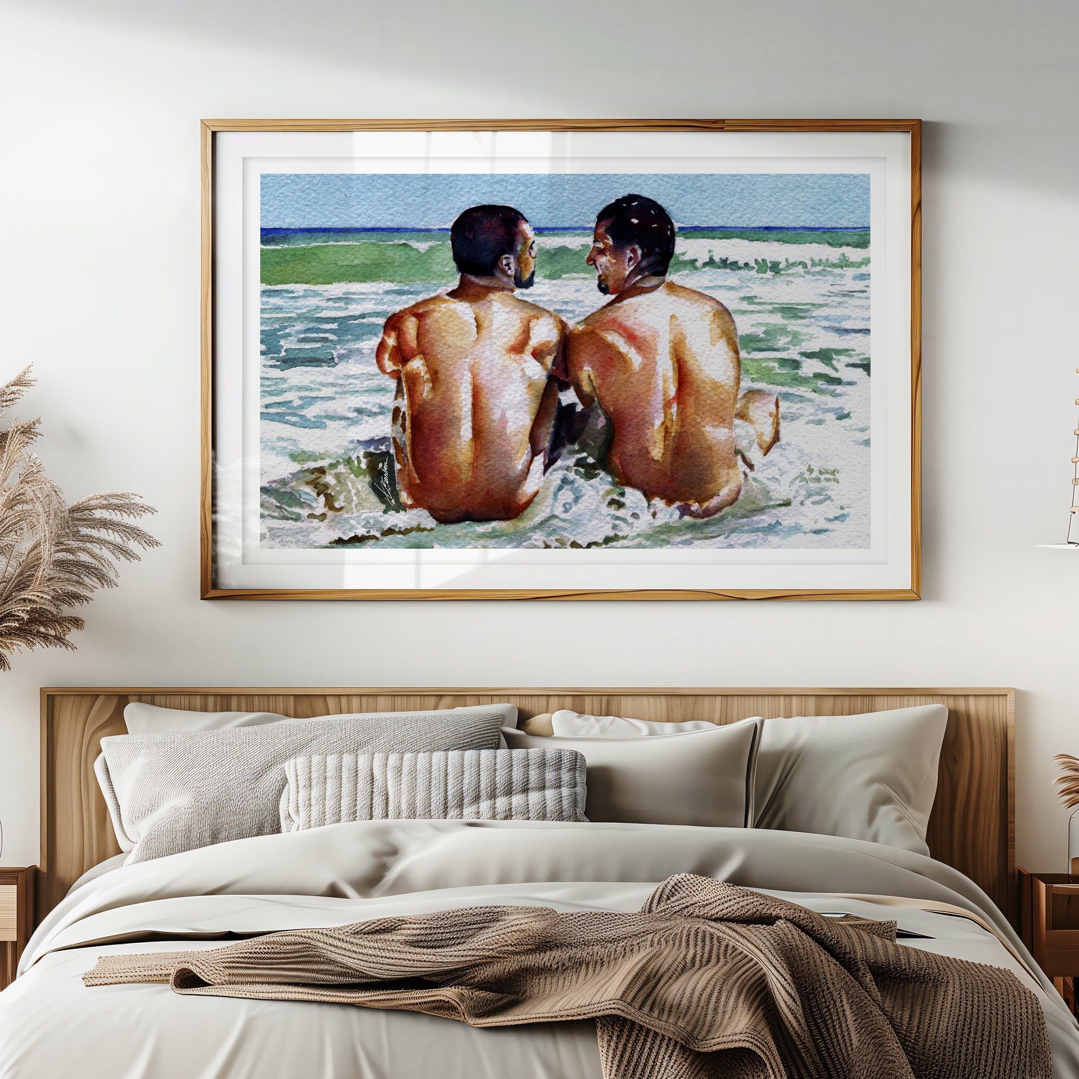 One Last Summer Swim - Art Print Artist Brenden Sanborn