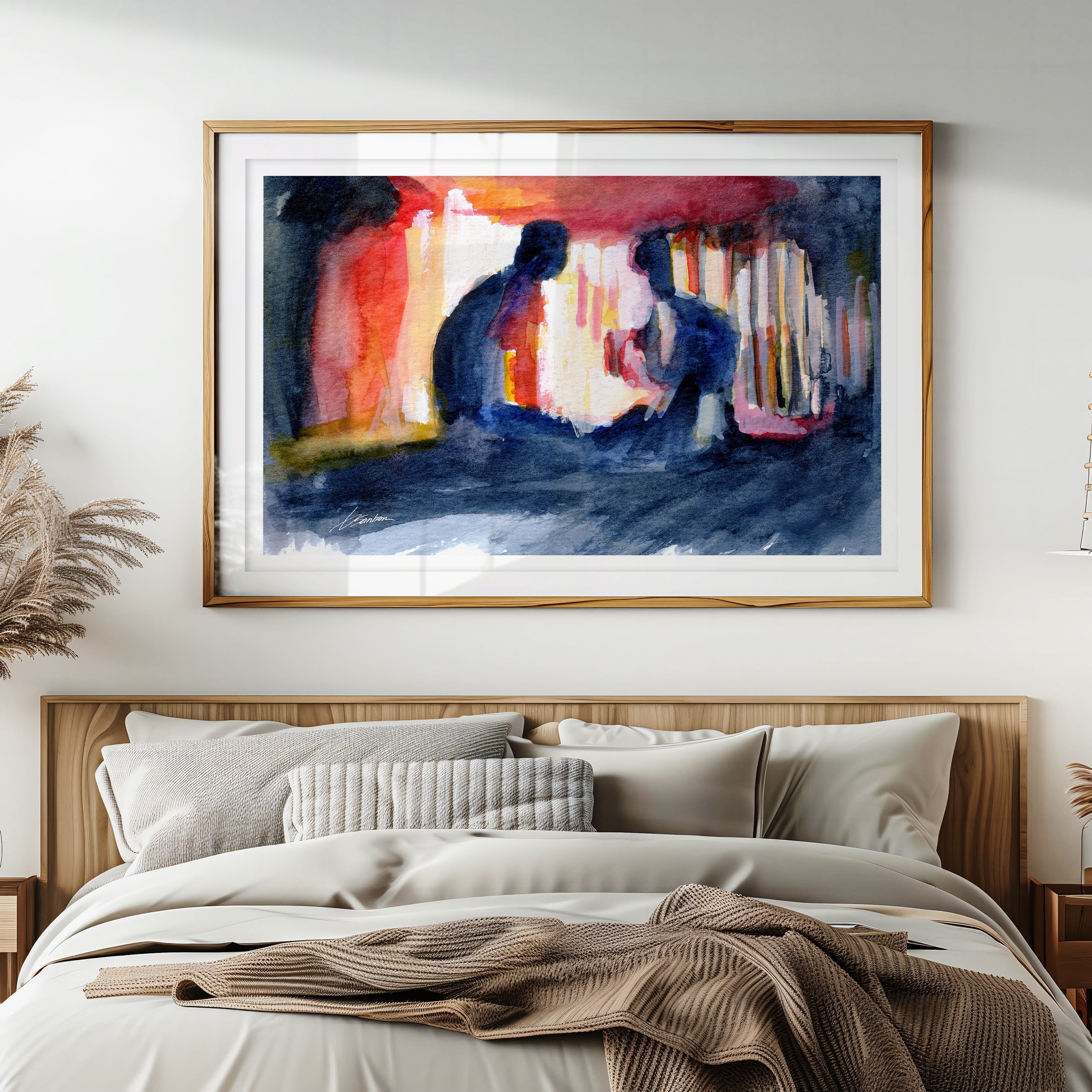 Shadows in the Glow of Midnight Conversations - Art Print Artist Brenden Sanborn