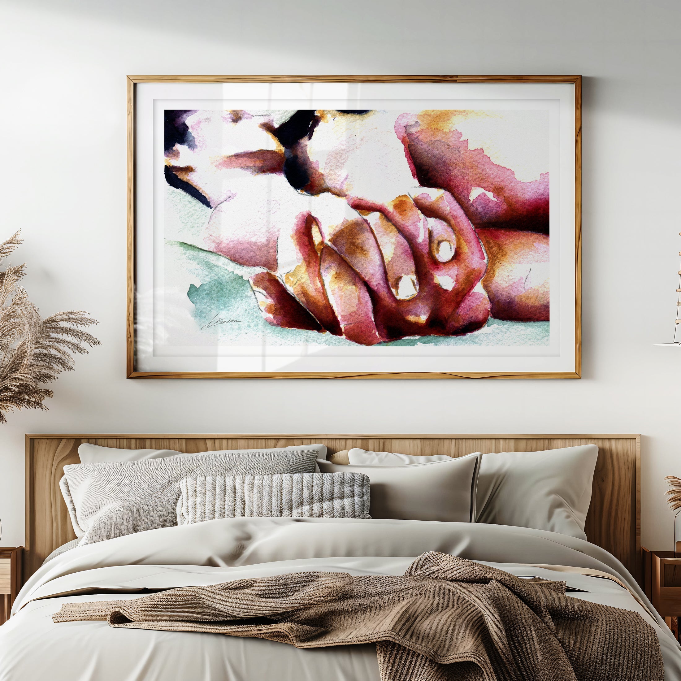 Fingers Interlaced in Love – Art Print Artist Brenden Sanborn