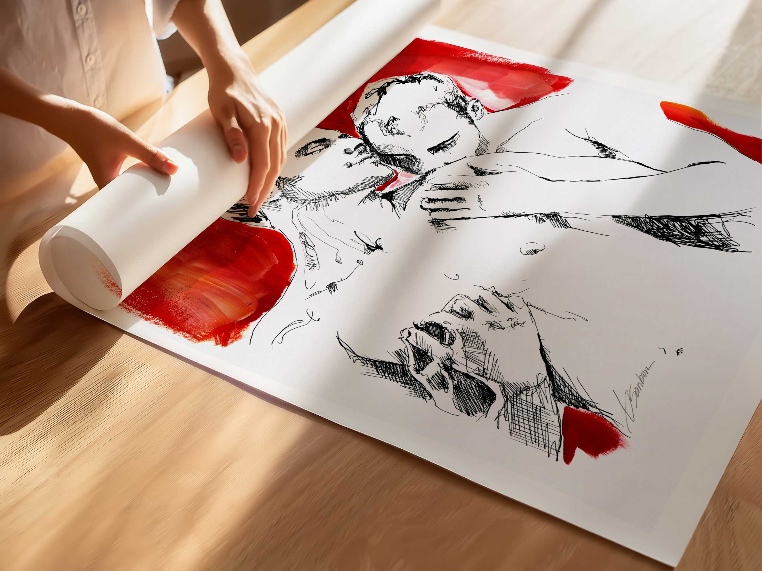 Whispers Against Your Skin – Art Print Artist Brenden Sanborn