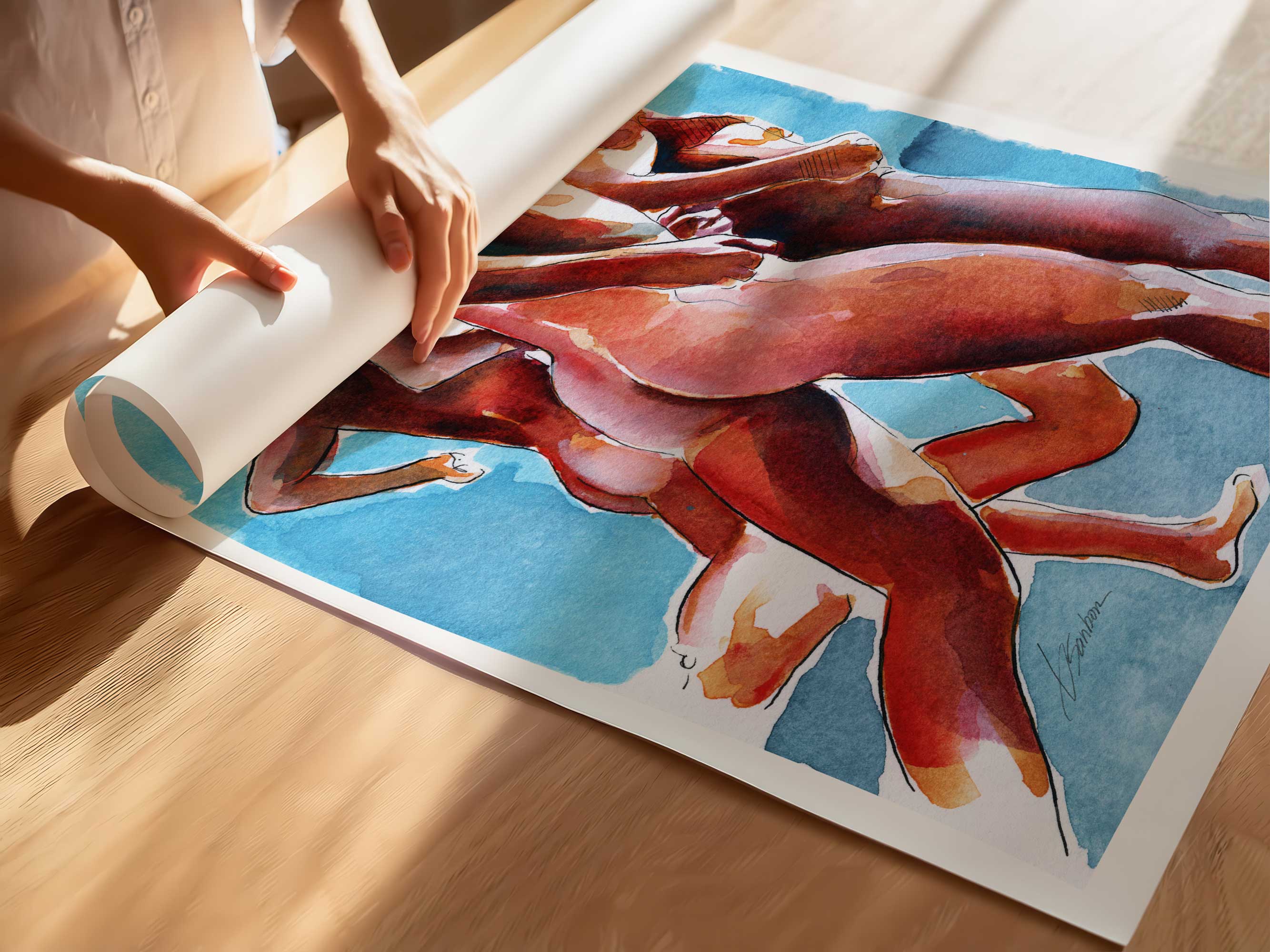 Sunlit Booties in Motion – Art Print Artist Brenden Sanborn