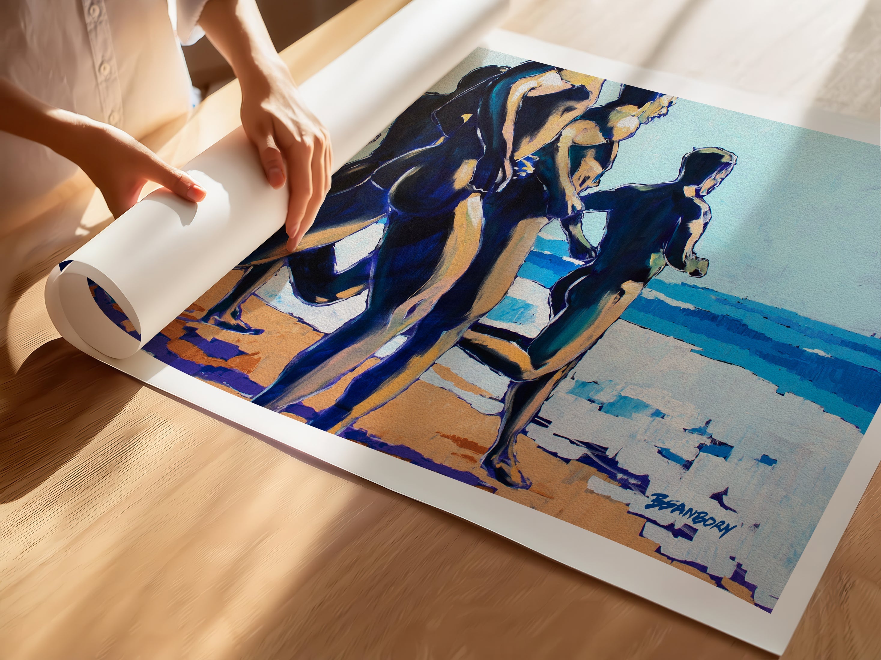 Peaches on the Shore – Art Print Artist Brenden Sanborn
