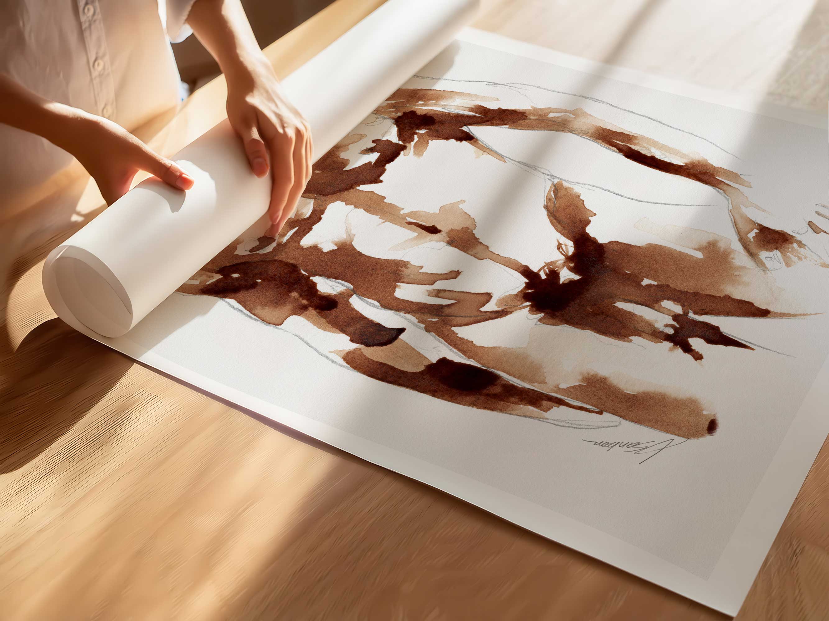 Brewing in Shadow and Light – Art Print Artist Brenden Sanborn