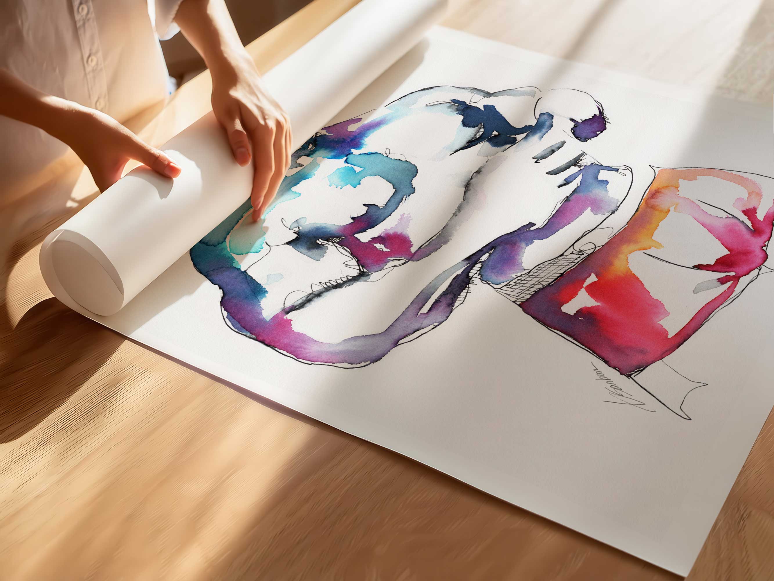 Confidence in Every Curve – Art Print Artist Brenden Sanborn