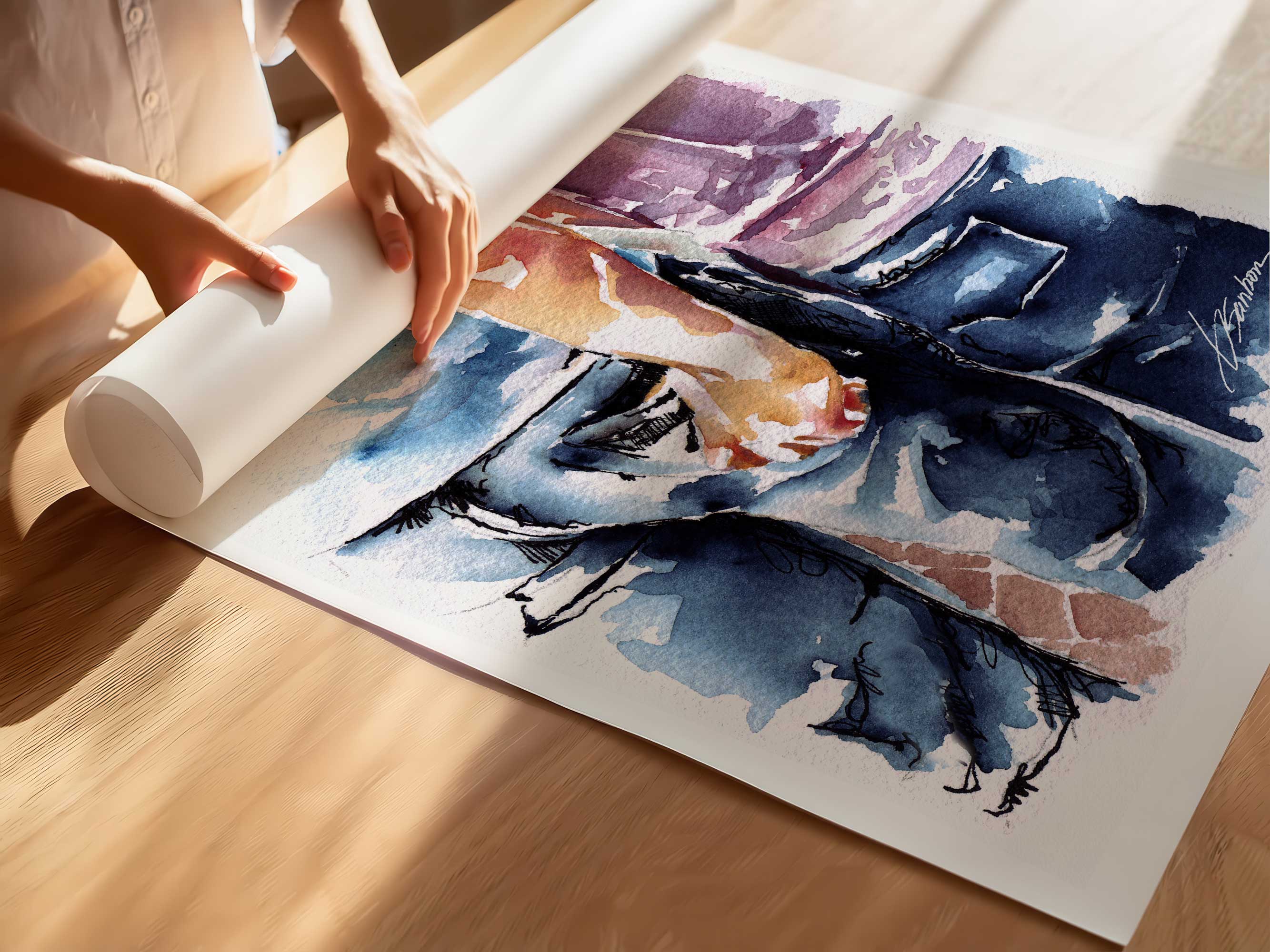 Love Found at the Festival - Art Print Artist Brenden Sanborn