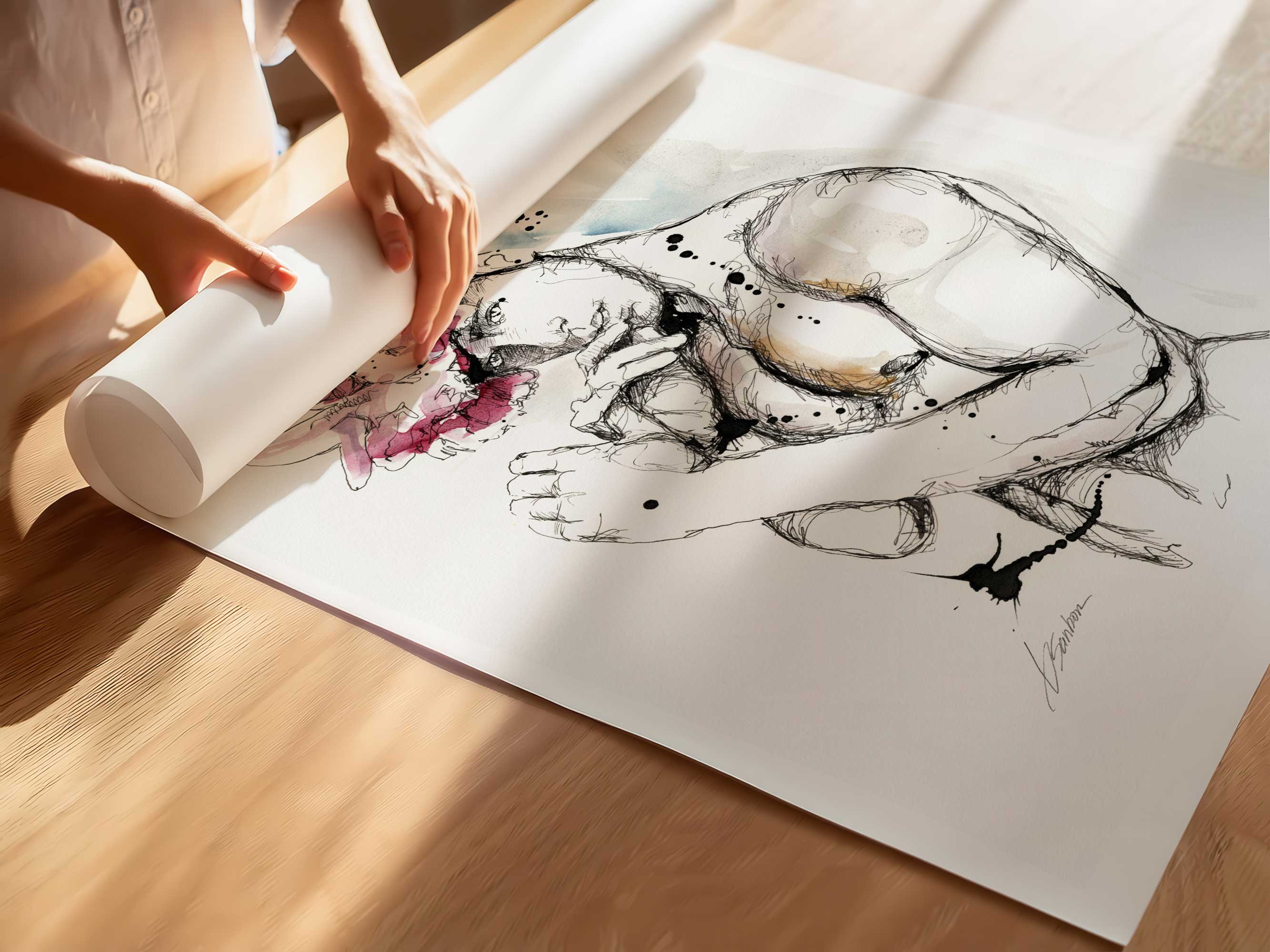 Softness in Strength and Bloom – Art Print Artist Brenden Sanborn