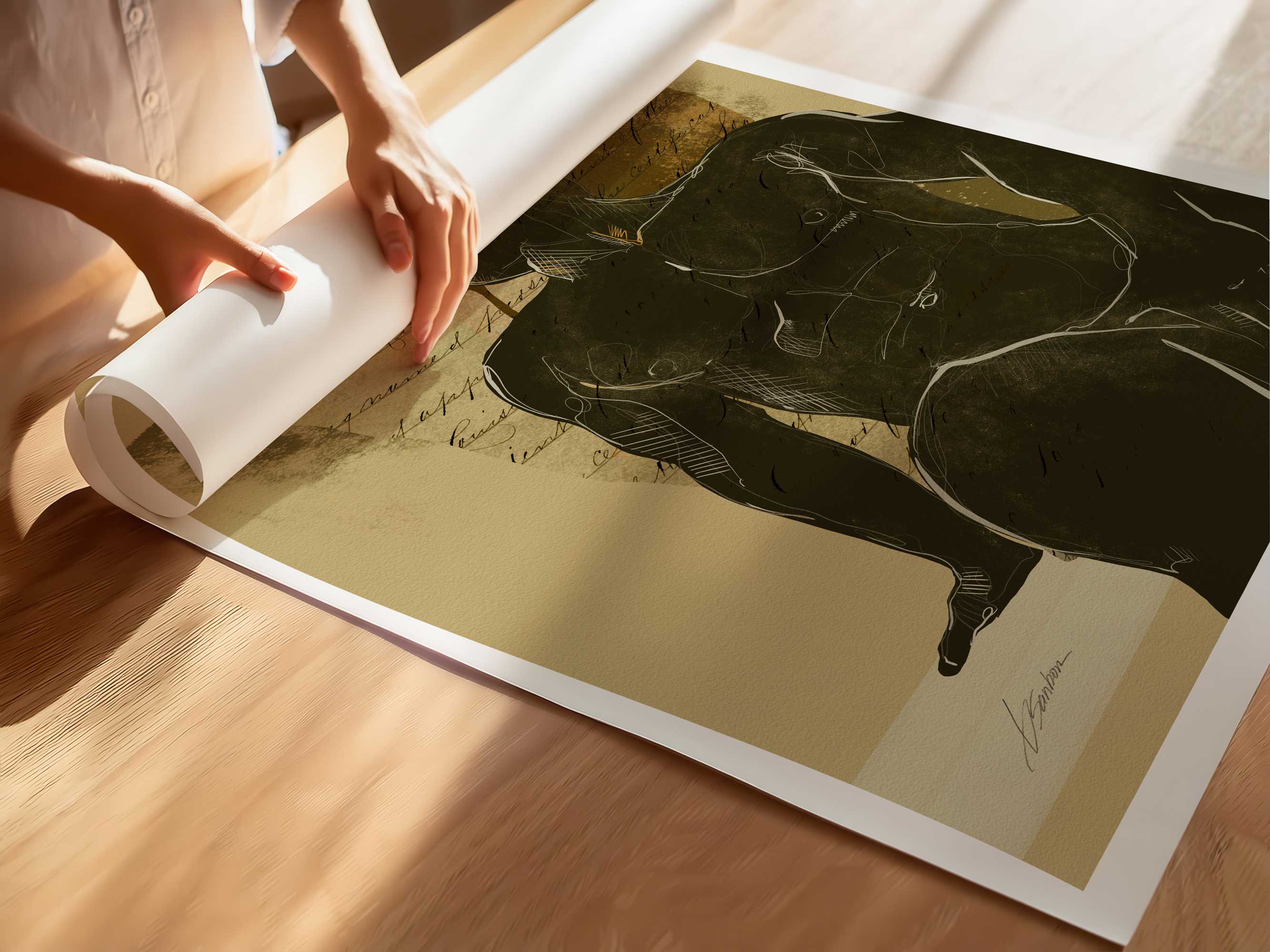 Lost in a Sea of His Thoughts - Art Print Artist Brenden Sanborn