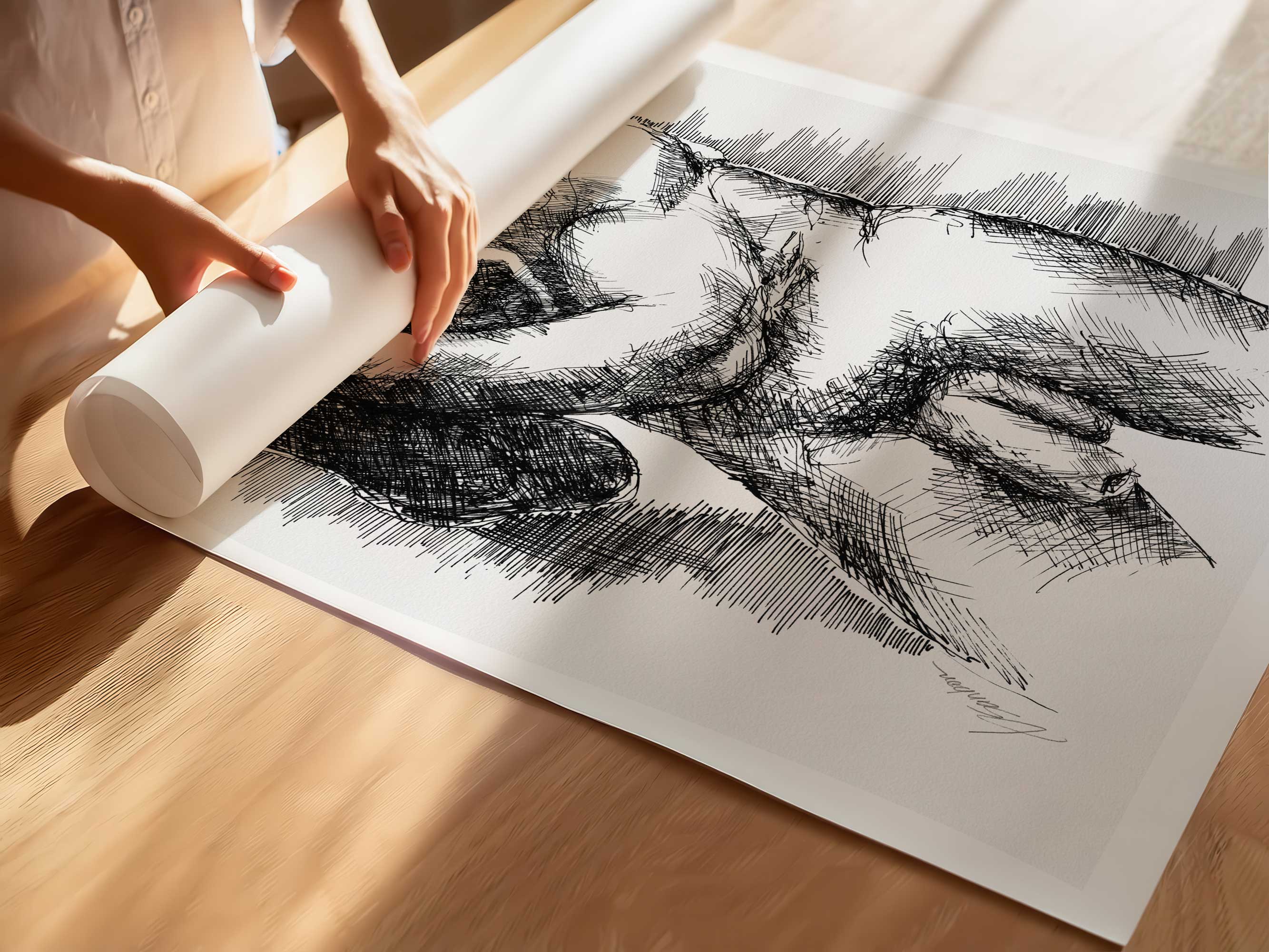 Hands in the Quiet – Art Print Artist Brenden Sanborn