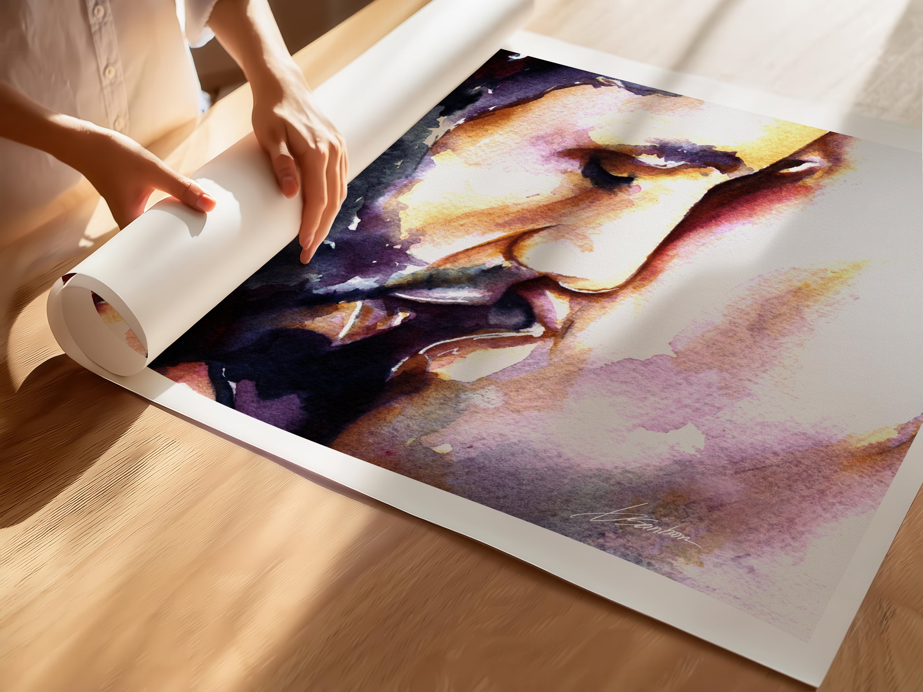 Soft Lips and Stolen Moments – Art Print Artist Brenden Sanborn