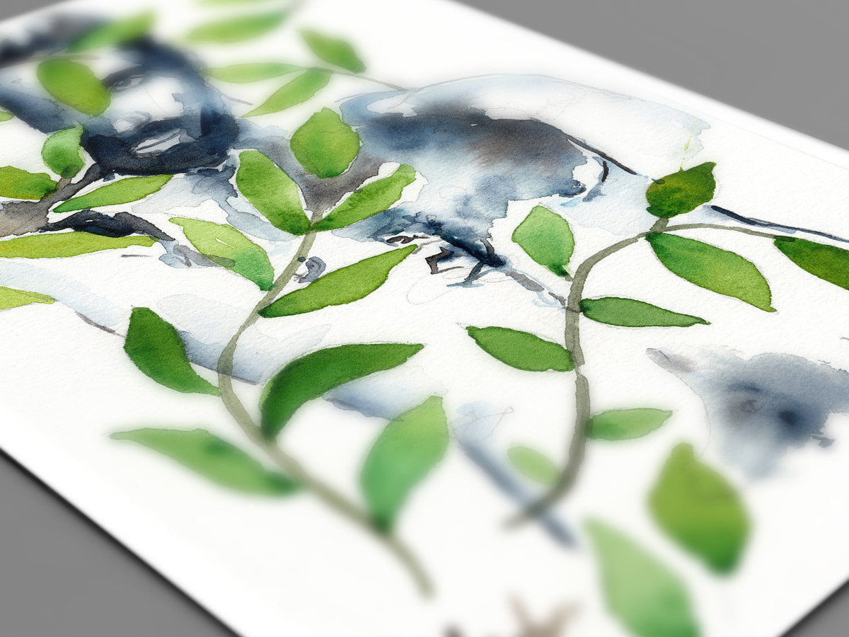 Nature's Embrace - Bearded Man Amidst Verdant Vines - Original Art Artist Brenden Sanborn