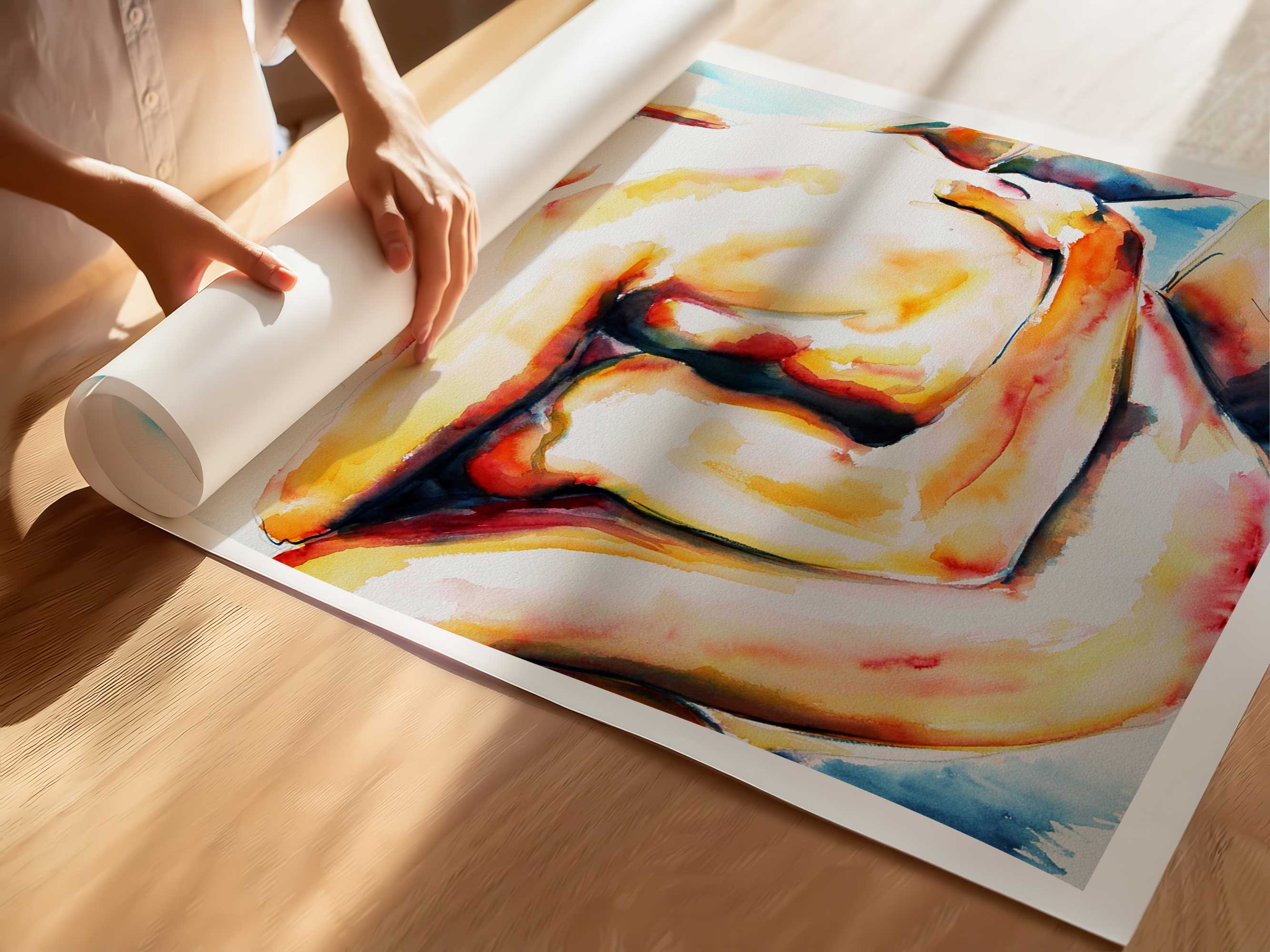 Wrapped in Passion and Warmth – Art Print Artist Brenden Sanborn