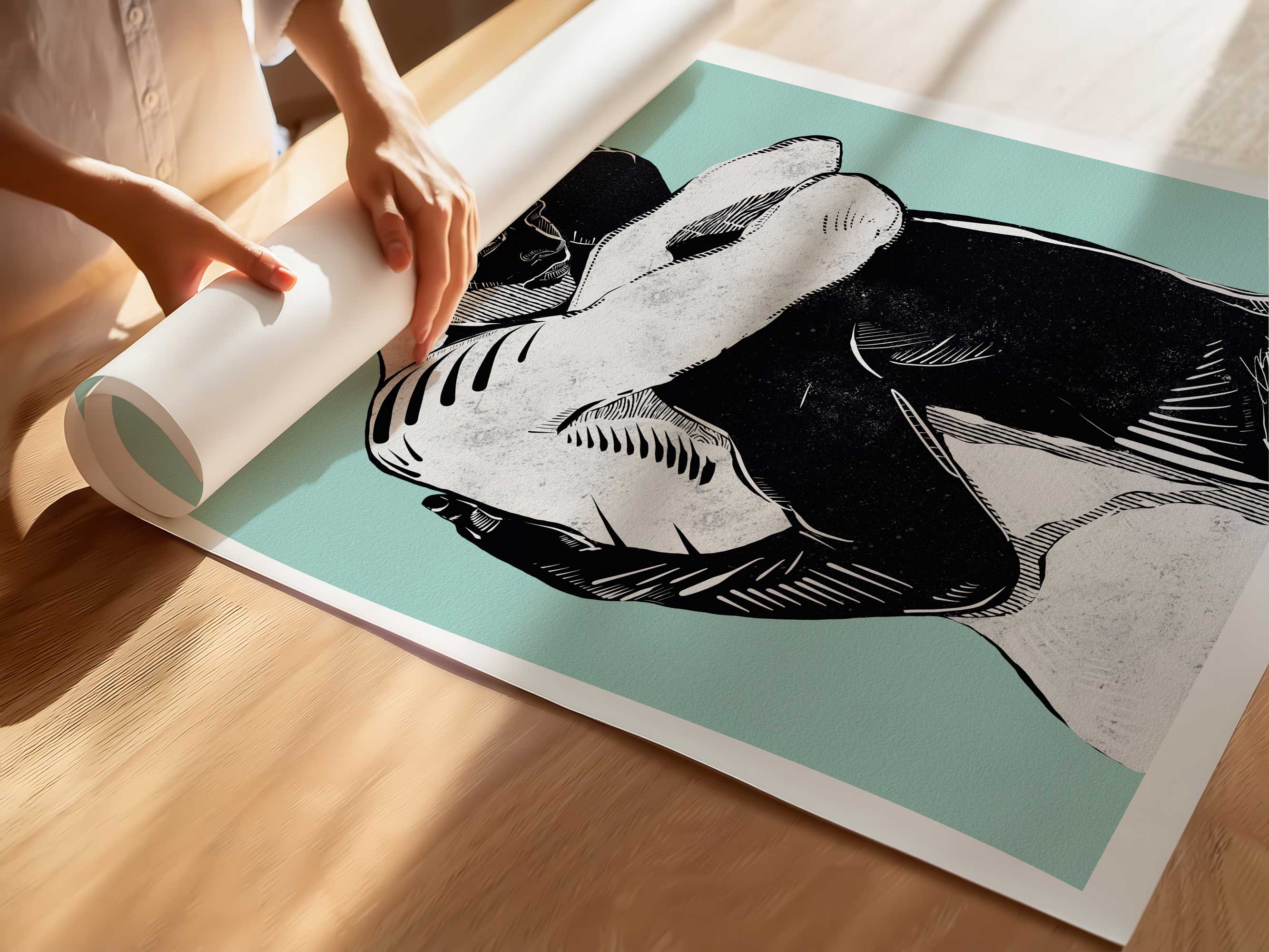 Hug of Healing Spirit - Art Print Artist Brenden Sanborn