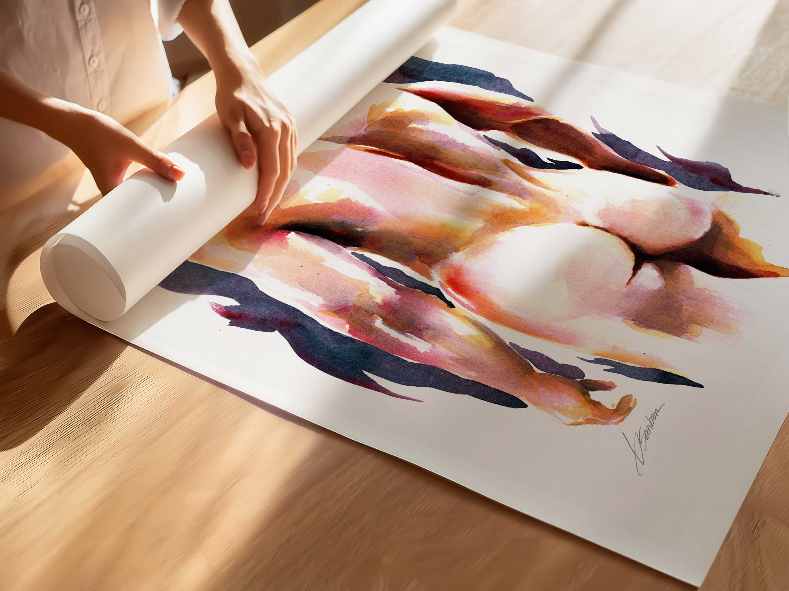 Through the Shadows the Booty Glows – Art Print Artist Brenden Sanborn